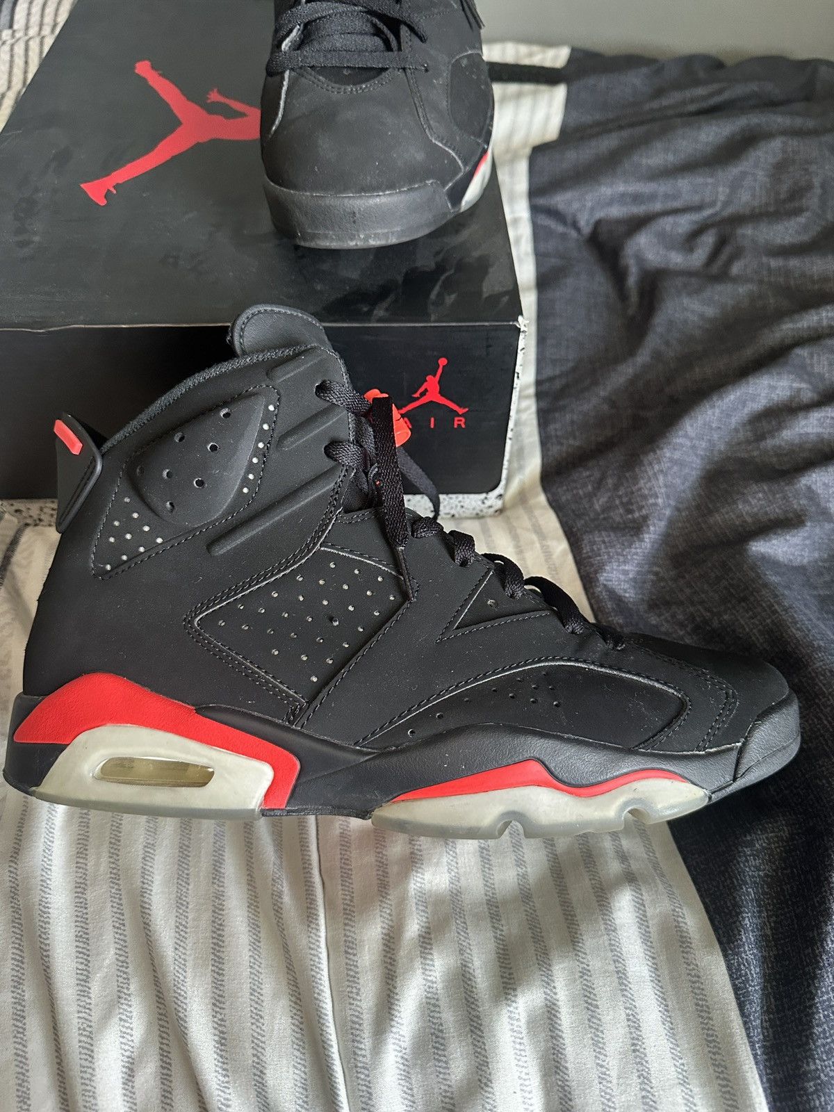 Jordan Brand Jordan Six VI Black Infared Size US 11 / EU 44 - 7 Thumbnail