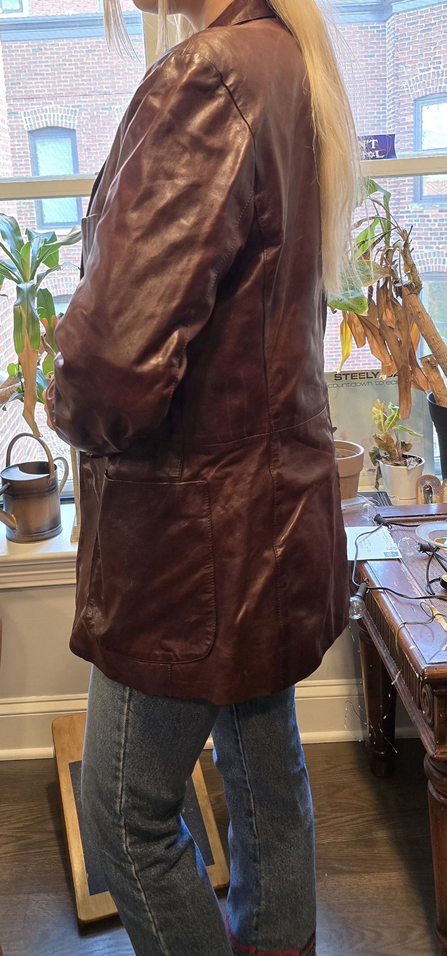 Prada Prada brown leather jacket Size US L / EU 52-54 / 3 - 4 Thumbnail