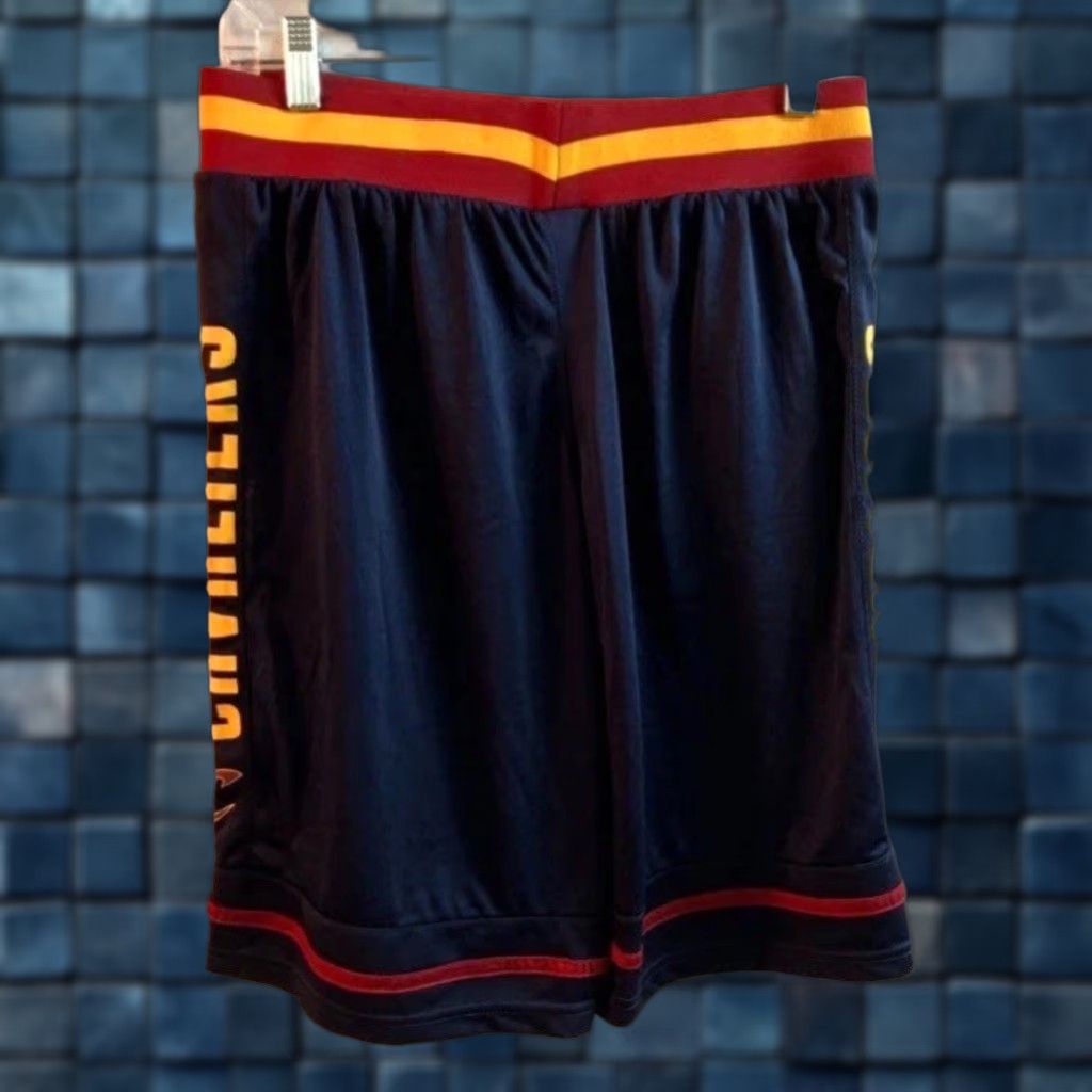 NBA NBA Men’s Cleveland Cavaliers Away Team Colors Basketball Shorts Med Blue Mens Regular Medium Colorful Biker 90s (if applicable) Size US 31 - 1 Thumbnail
