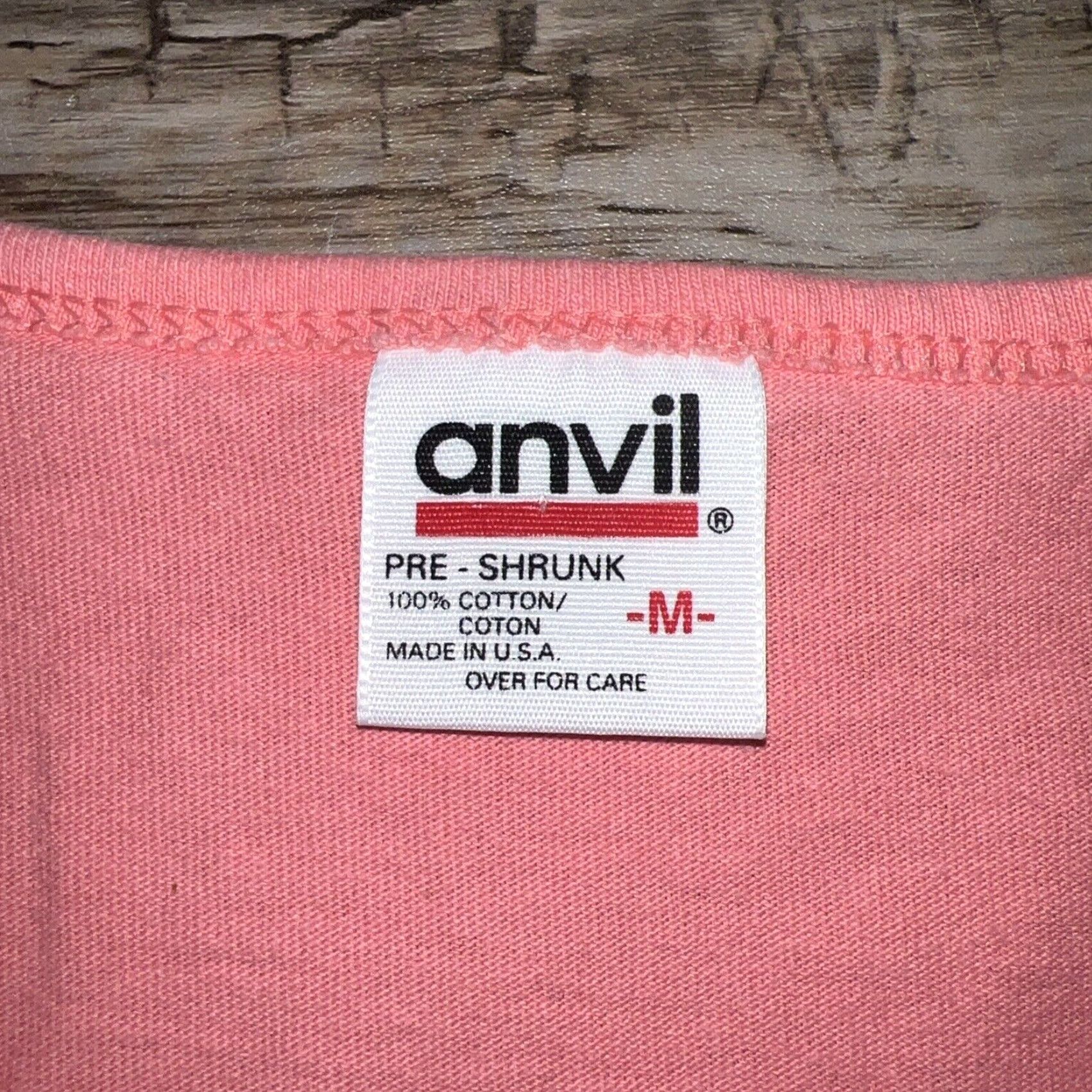 Anvil VINTAGE Anvil T-Shirt Mens Size M Pink SINGLE STITCH Kokopeli USA STITCH Shirt Mens M Pink USA Anvil T-Shirt Size US M / EU 48-50 / 2 - 3 Thumbnail
