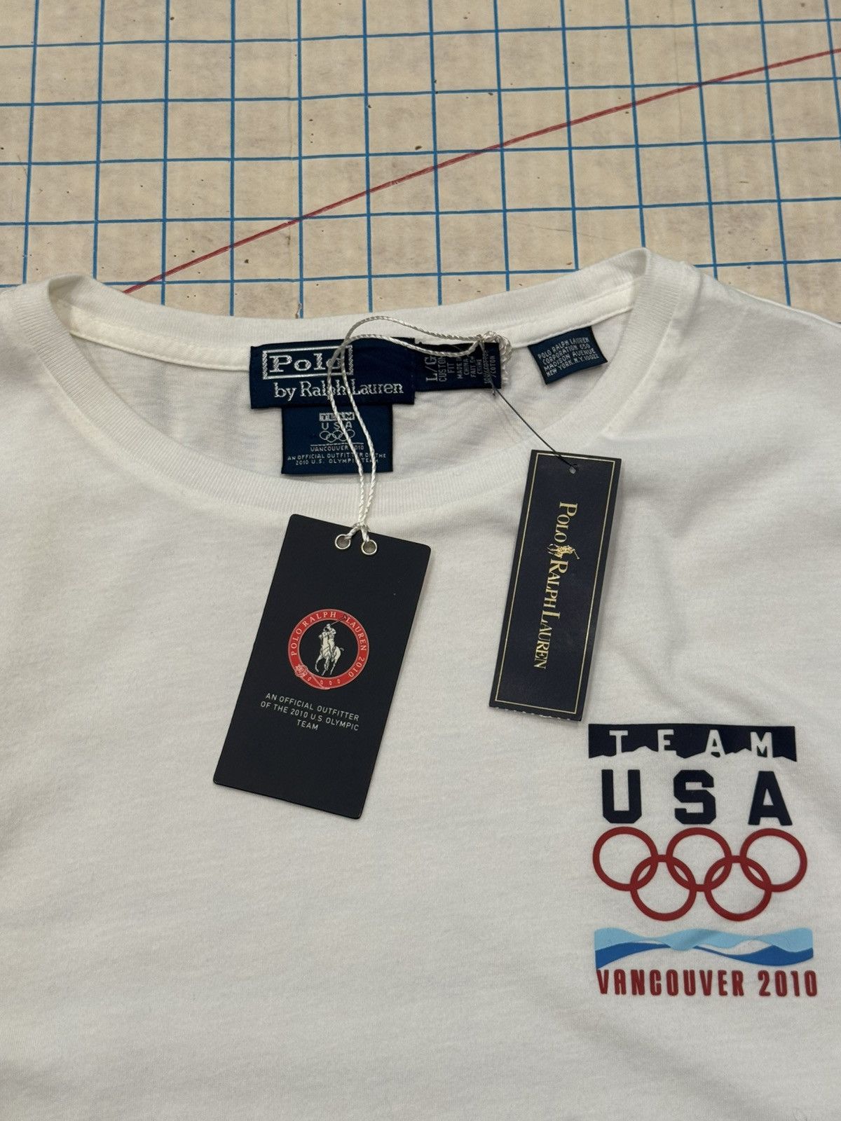 Polo Ralph Lauren NWT Polo Ralph Lauren Team USA 2010 Olympics L/S White Size US L / EU 52-54 / 3 - 7 Thumbnail