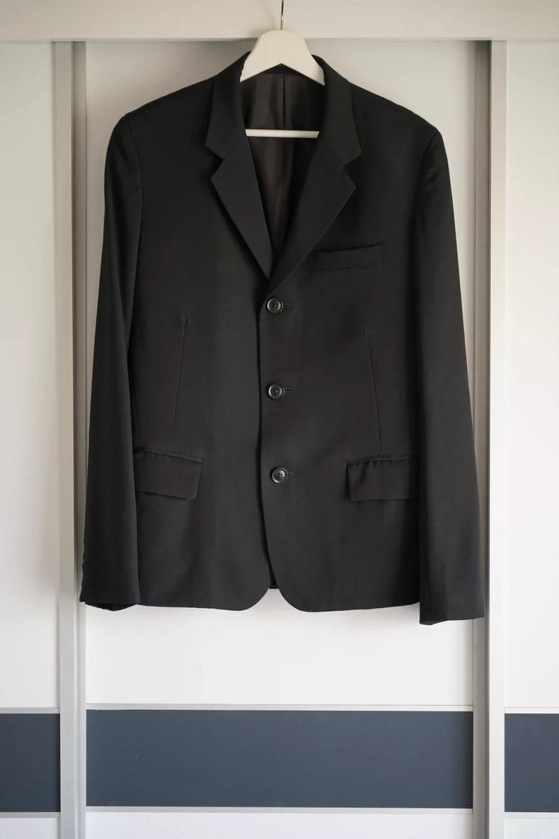 Yohji Yamamoto Yohji Yamamoto Yohji Yamamoto Black Suit Jacket Size US S / EU 44-46 / 1 - 1 Thumbnail