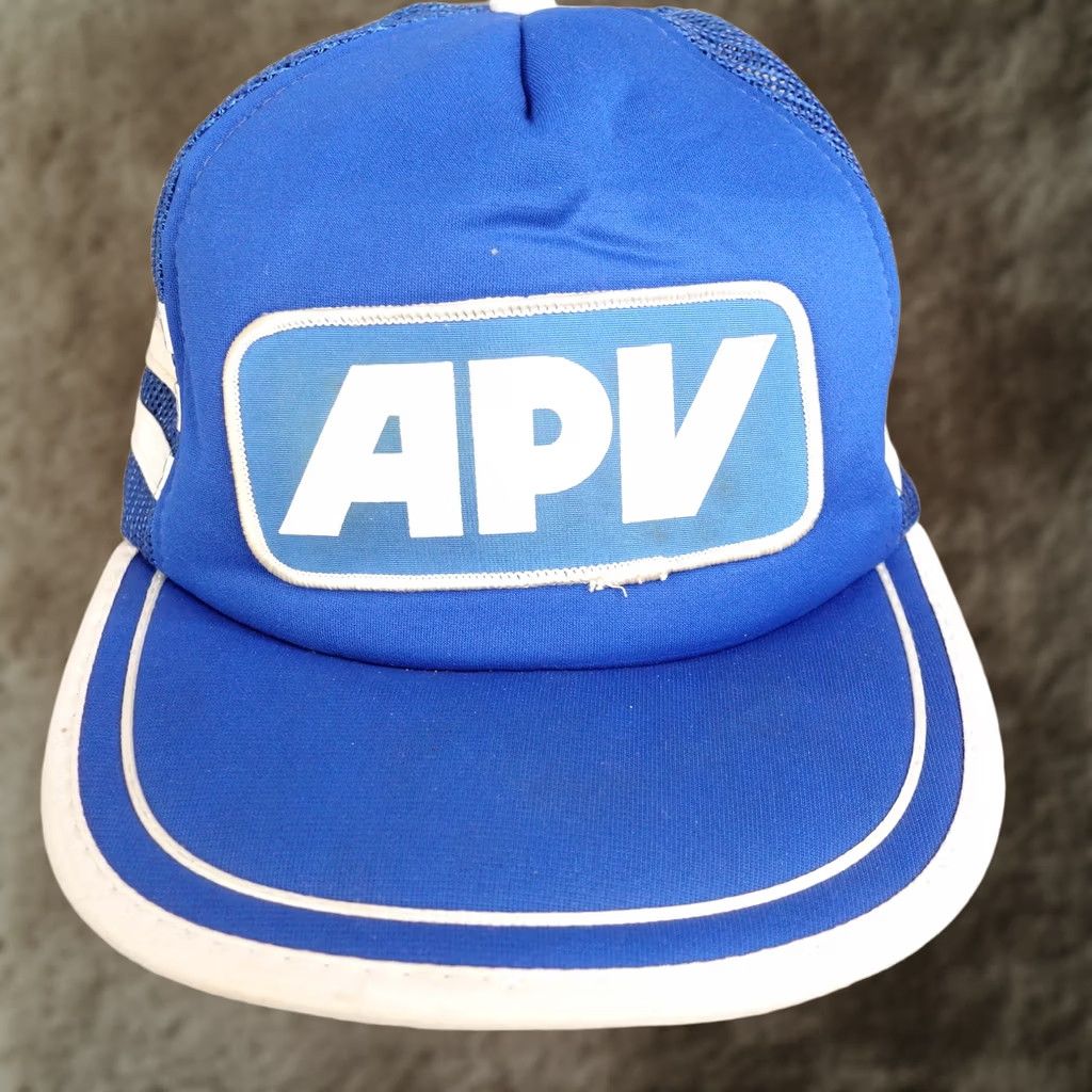 Vintage VINTAGE APV PATCH BLUE ADJUSTABLE SNAPBACK BASEBALL HAT CAP Size ONE SIZE - 1 Thumbnail