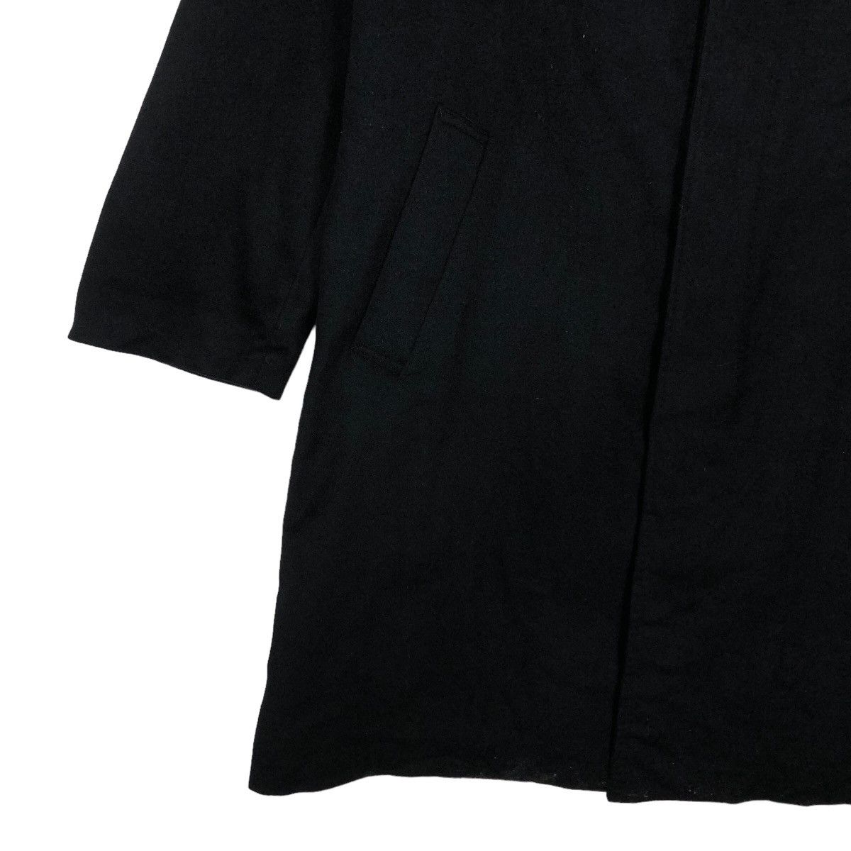 Japanese Brand 🔥Rich Black - Fly Coats Long Jacket Wool Valentino Rudy Size US M / EU 48-50 / 2 - 3 Thumbnail