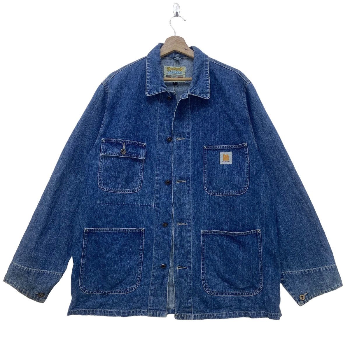 Japanese Brand Vintage Machope Japanese Brand Michigan Chore Denim Jacket Size US M / EU 48-50 / 2 - 2 Thumbnail