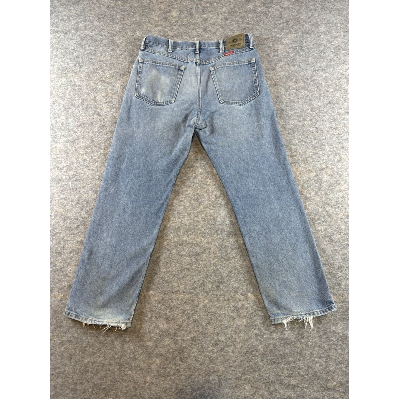 Wrangler Wrangler Jeans Men's Regular Fit 34x29 Denim Cotton 5-Pocket Cowboy Blue Light Wash Regular Mens Jeans Size US 34 / EU 50 - 4 Thumbnail