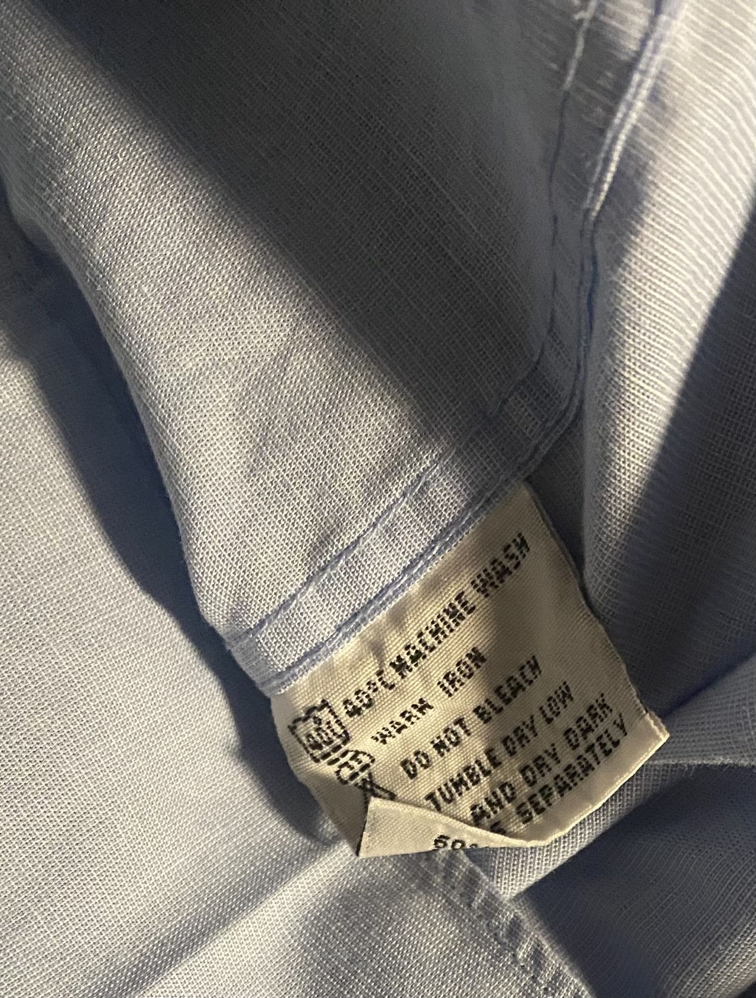 Balmain Vintage BALMAIN Plain Blue Button Up Shirt M397 Size US L / EU 52-54 / 3 - 9 Thumbnail