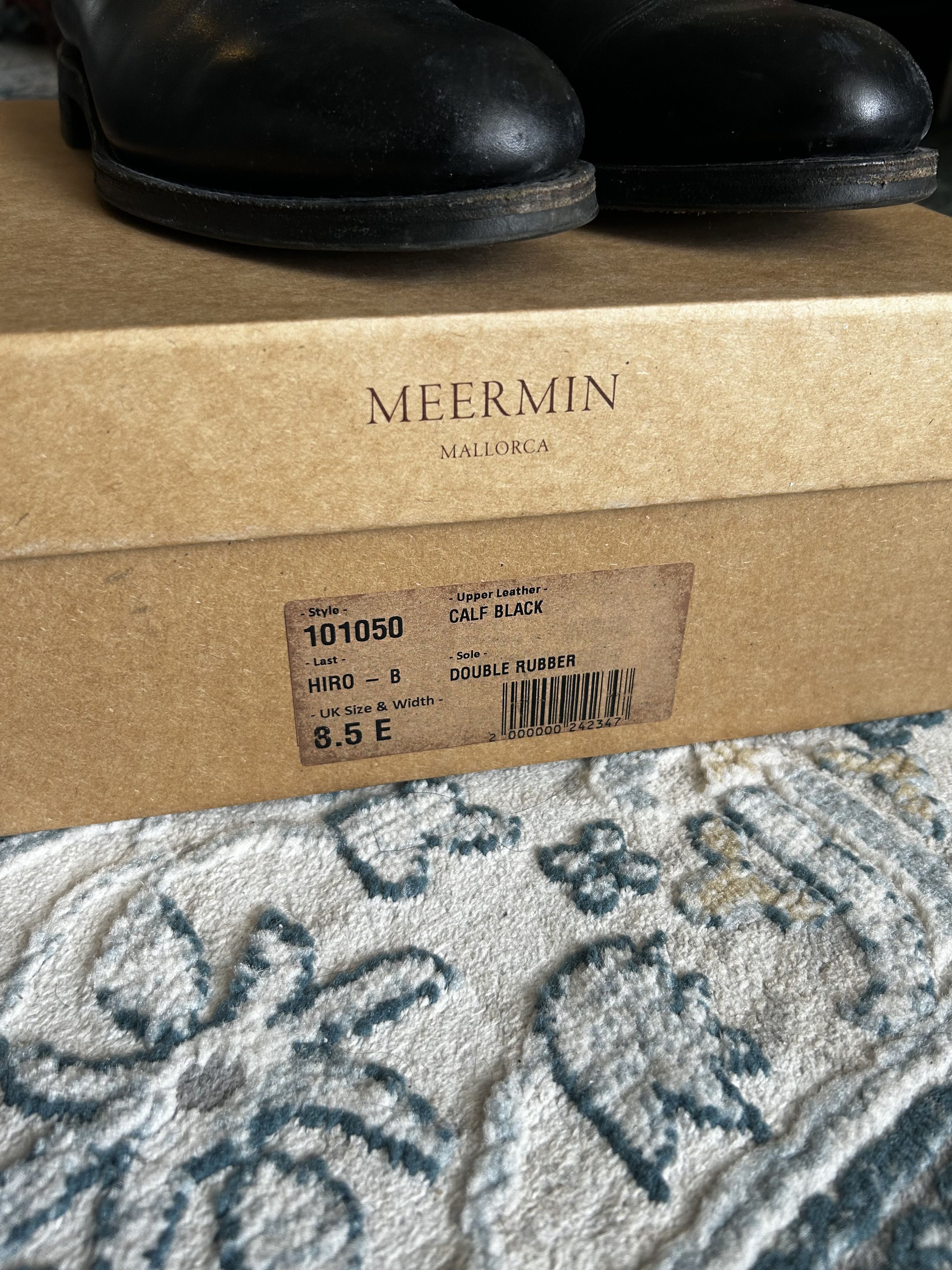 Meermin Wholecut Black Calf Chelsea Boots Size US 9.5 / EU 42-43 - 6 Thumbnail