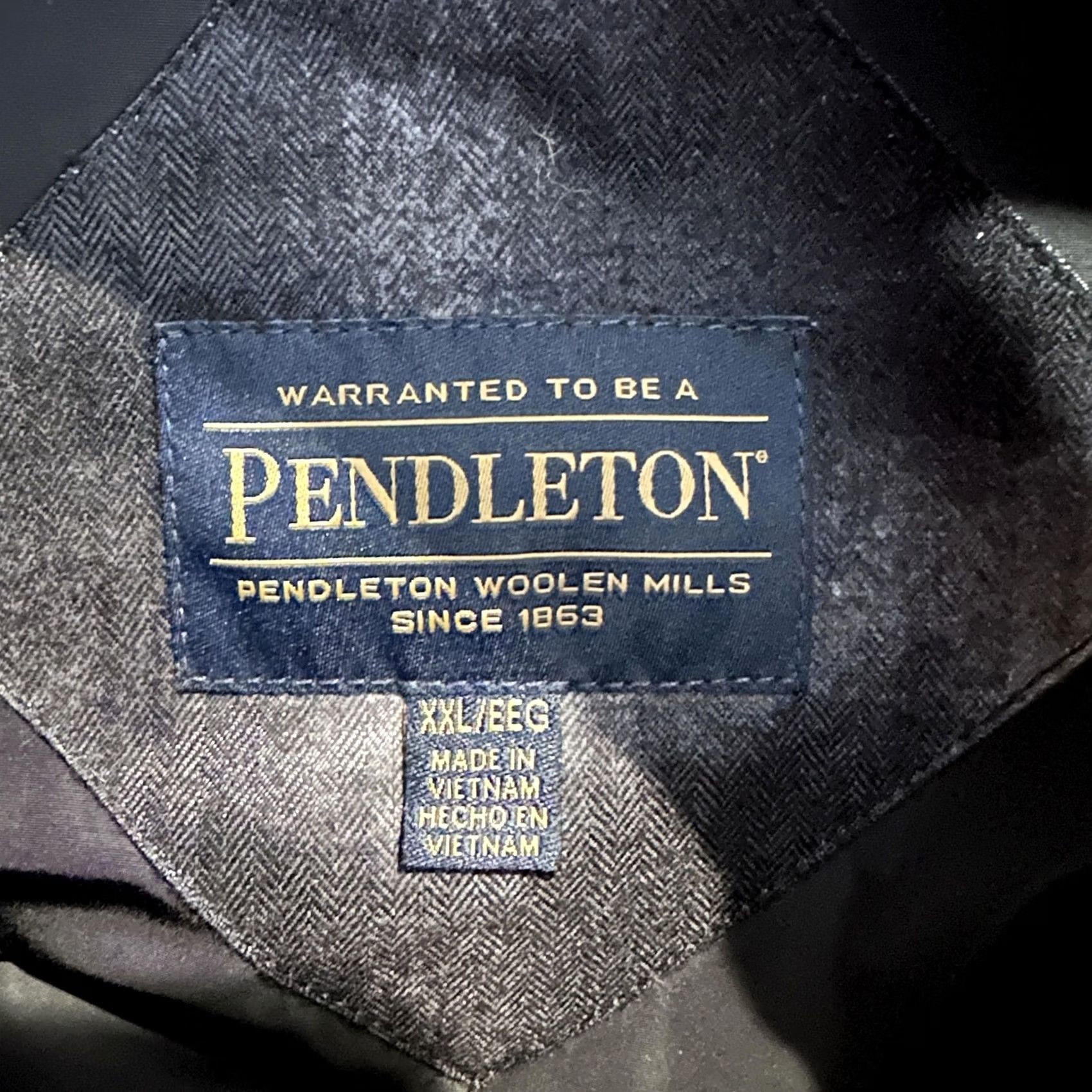 Pendleton Pendleton Jacket Mens 2XL Black Hooded Down Plaid Puffer Insulated Coat Size US XXL / EU 58 / 5 - 5 Thumbnail