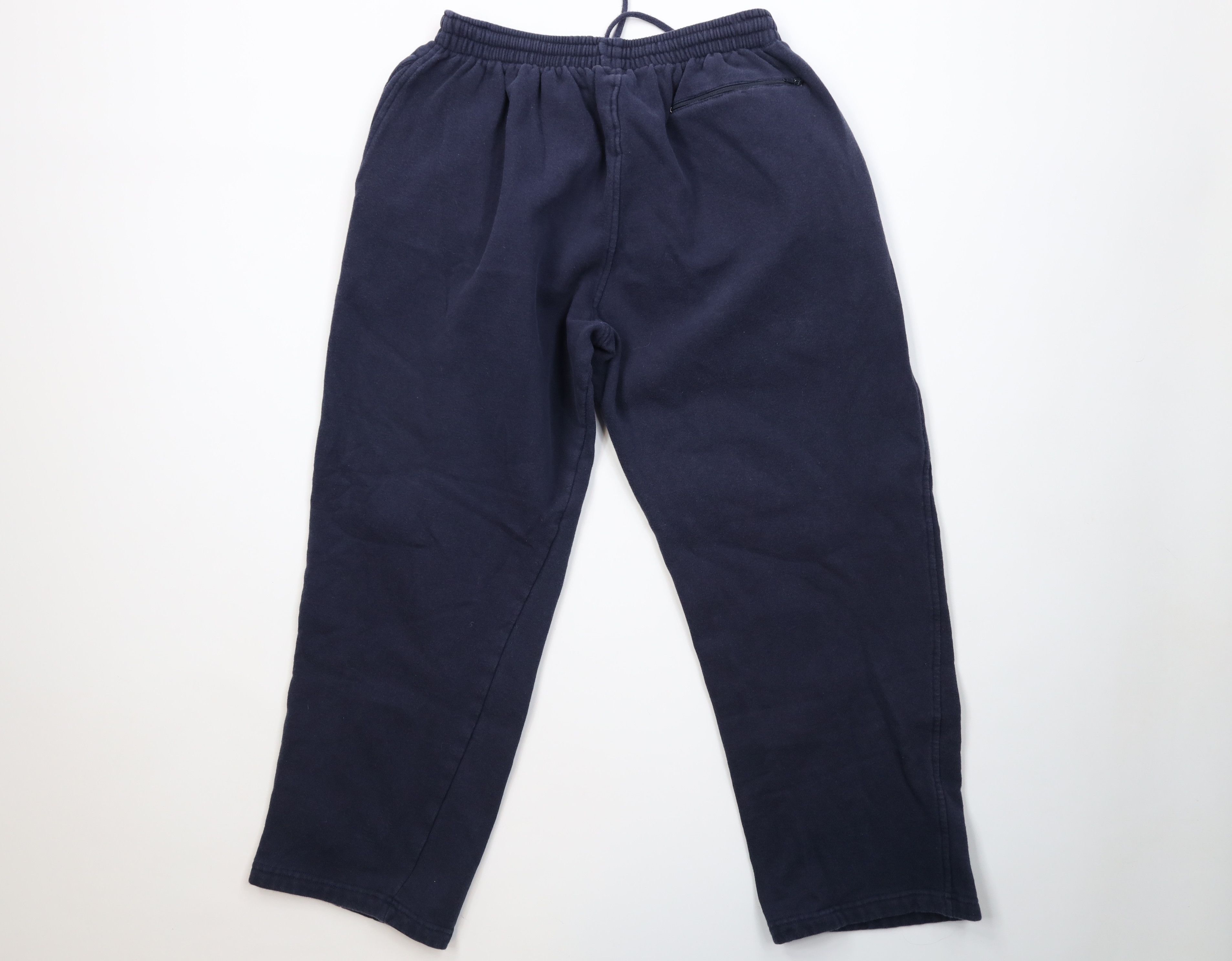 Vintage Vintage 90s Streetwear Wide Leg Sweatpants Pants Navy Blue Size US 32 / EU 48 - 9 Thumbnail