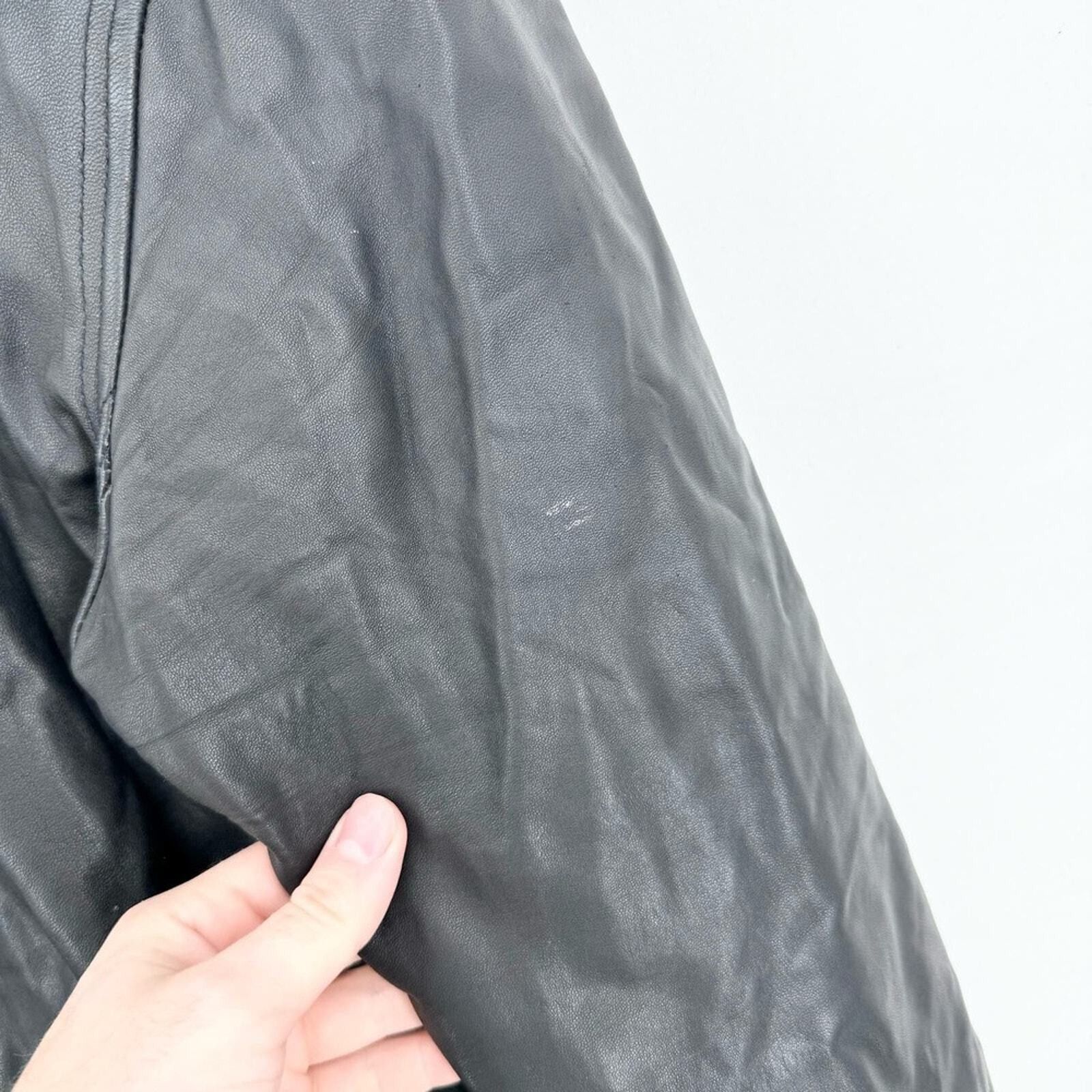 Andrew Marc Andrew Marc Leather Full Zip Black Fabian Jacket Size Large Size L / US 10 / IT 46 - 7 Thumbnail