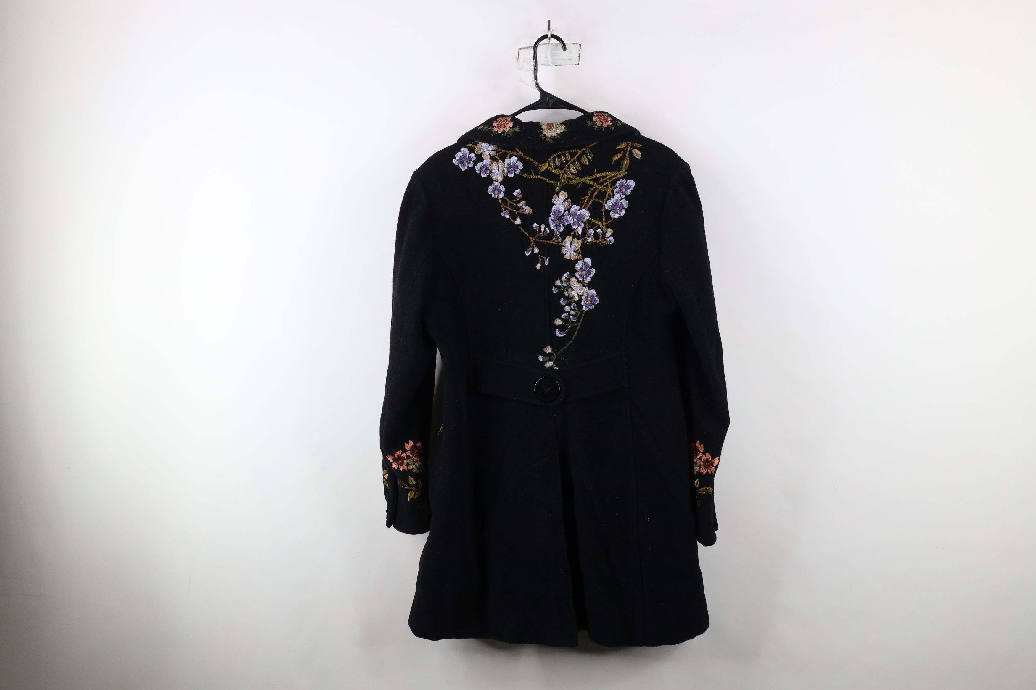Vintage Vintage Y2K Streetwear Cashmere Blend Flower Floral Jacket Size L / US 10 / IT 46 - 15 Thumbnail