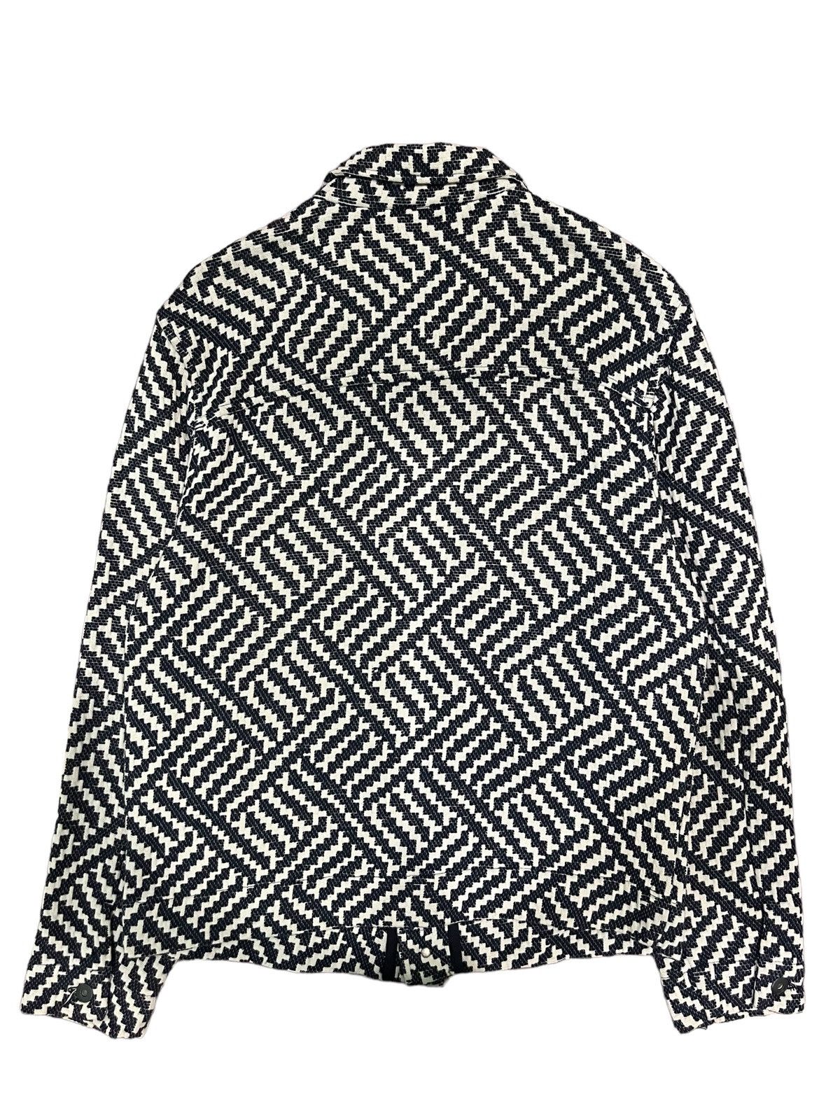 Japanese Brand Japanese Brand Double Pocket Zig Zag Pattern Crochet Jacket Size US M / EU 48-50 / 2 - 2 Thumbnail