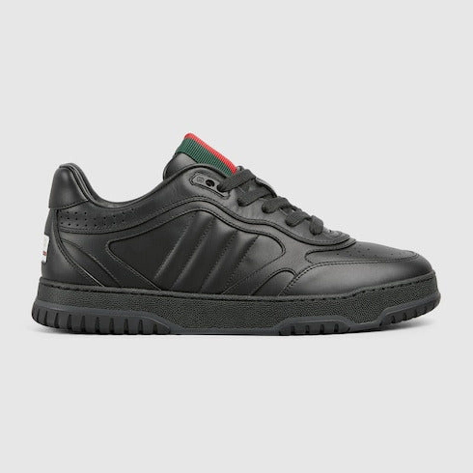 Gucci Gucci Re-Web Leather Sneakers Size US 6 / EU 39 - 1 Thumbnail
