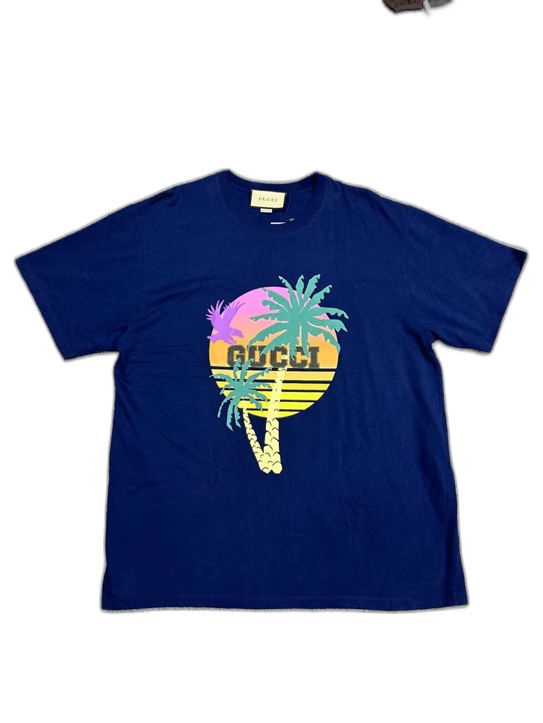 Gucci Gucci Hawaiian Coconut Tree Graphic Tee-2508 Size US XL / EU 56 / 4 - 1 Thumbnail