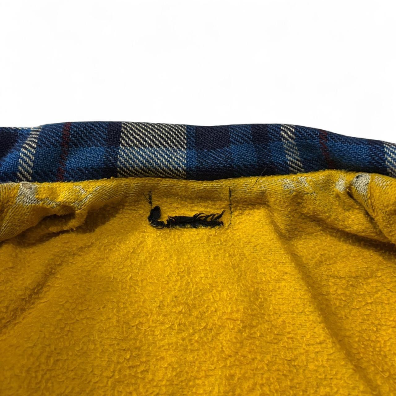 Vintage Vintage 70s Plaid Blue Wool Blend Full Zip Shacket Jacket Size US L / EU 52-54 / 3 - 5 Thumbnail