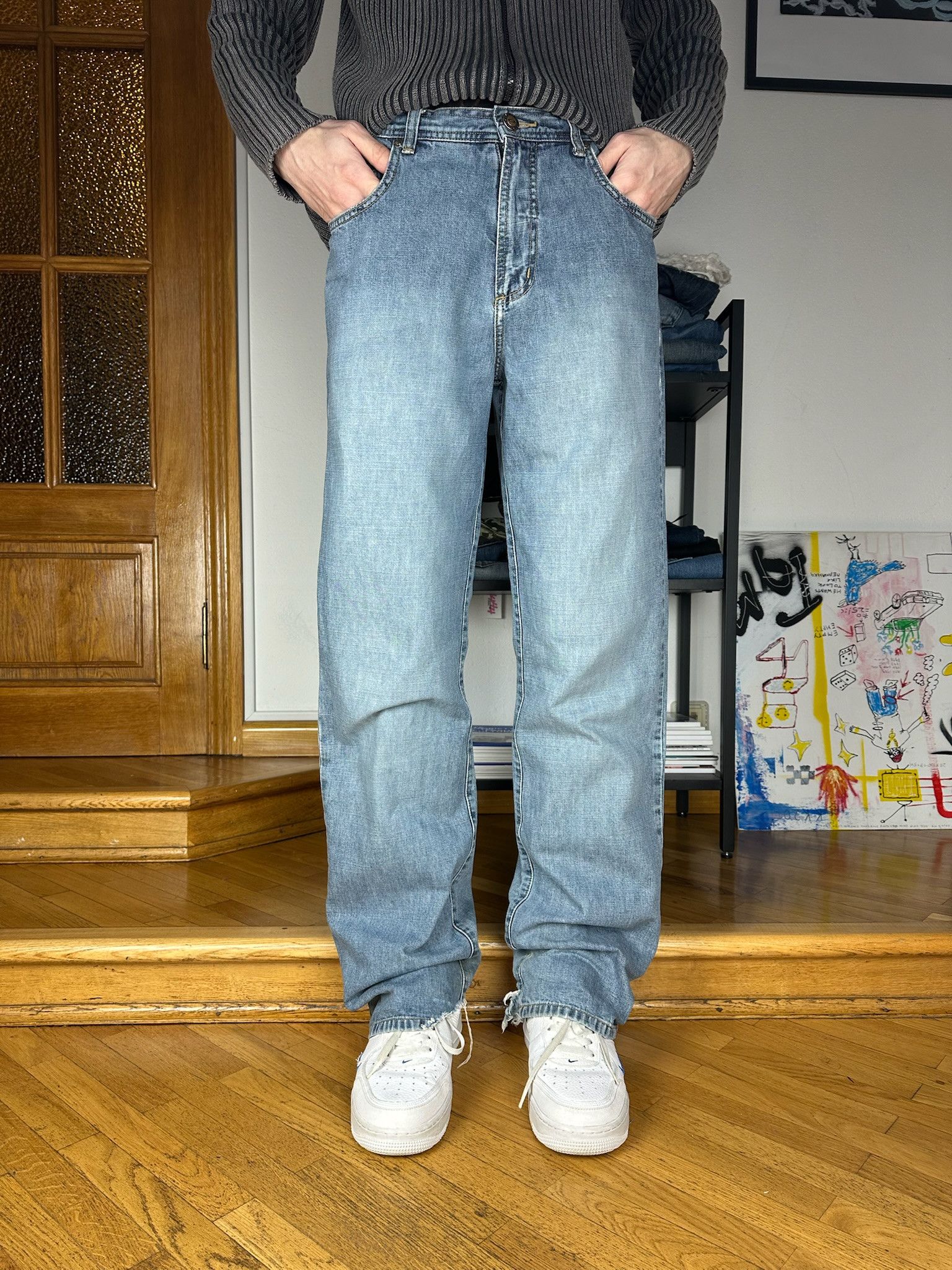 Oakley Vintage Oakley jeans industrial denim distressed Size US 31 - 6 Thumbnail