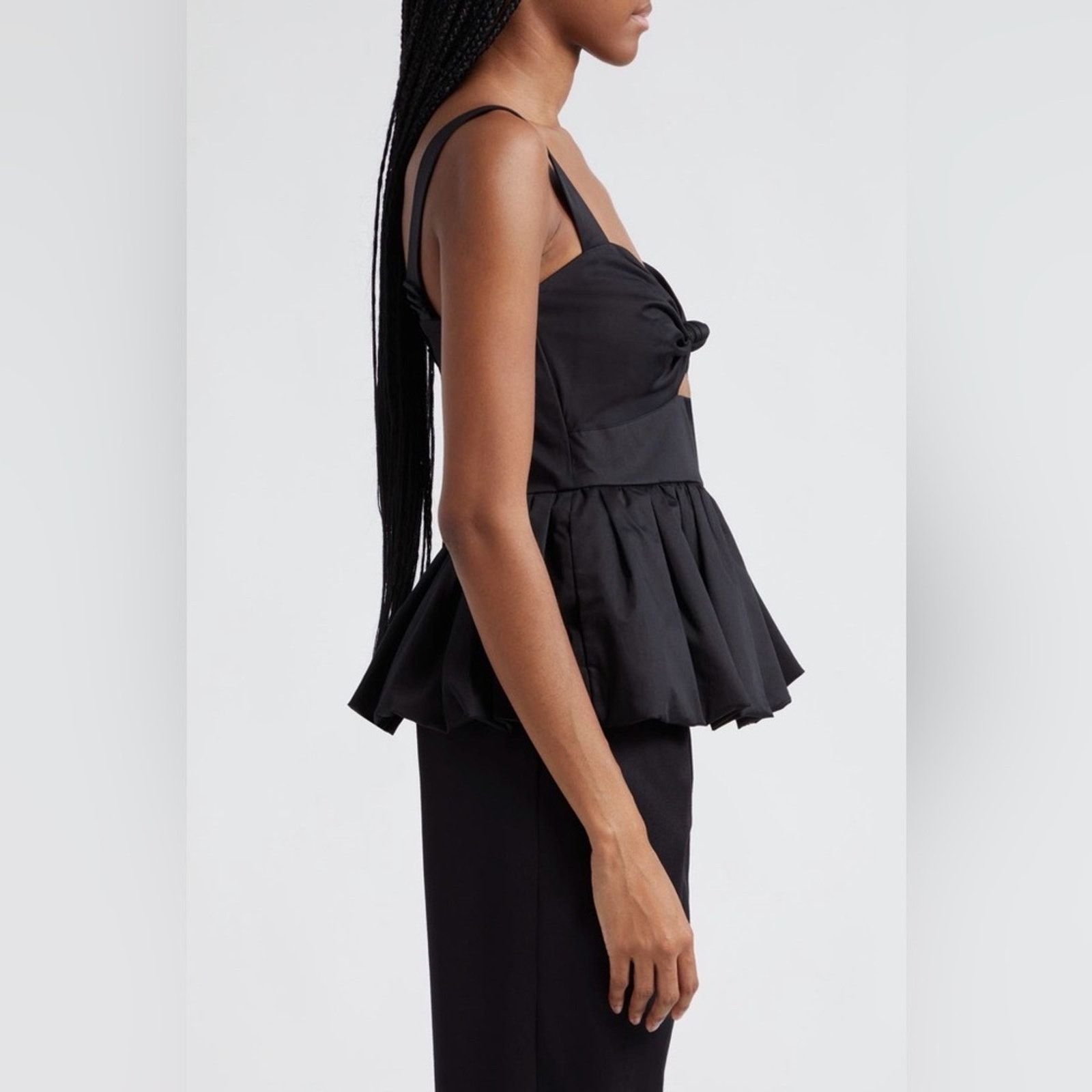 Other Cara Cara Claribelle Cutout Peplum Tank Top black 8 Size M / US 6-8 / IT 42-44 - 3 Thumbnail