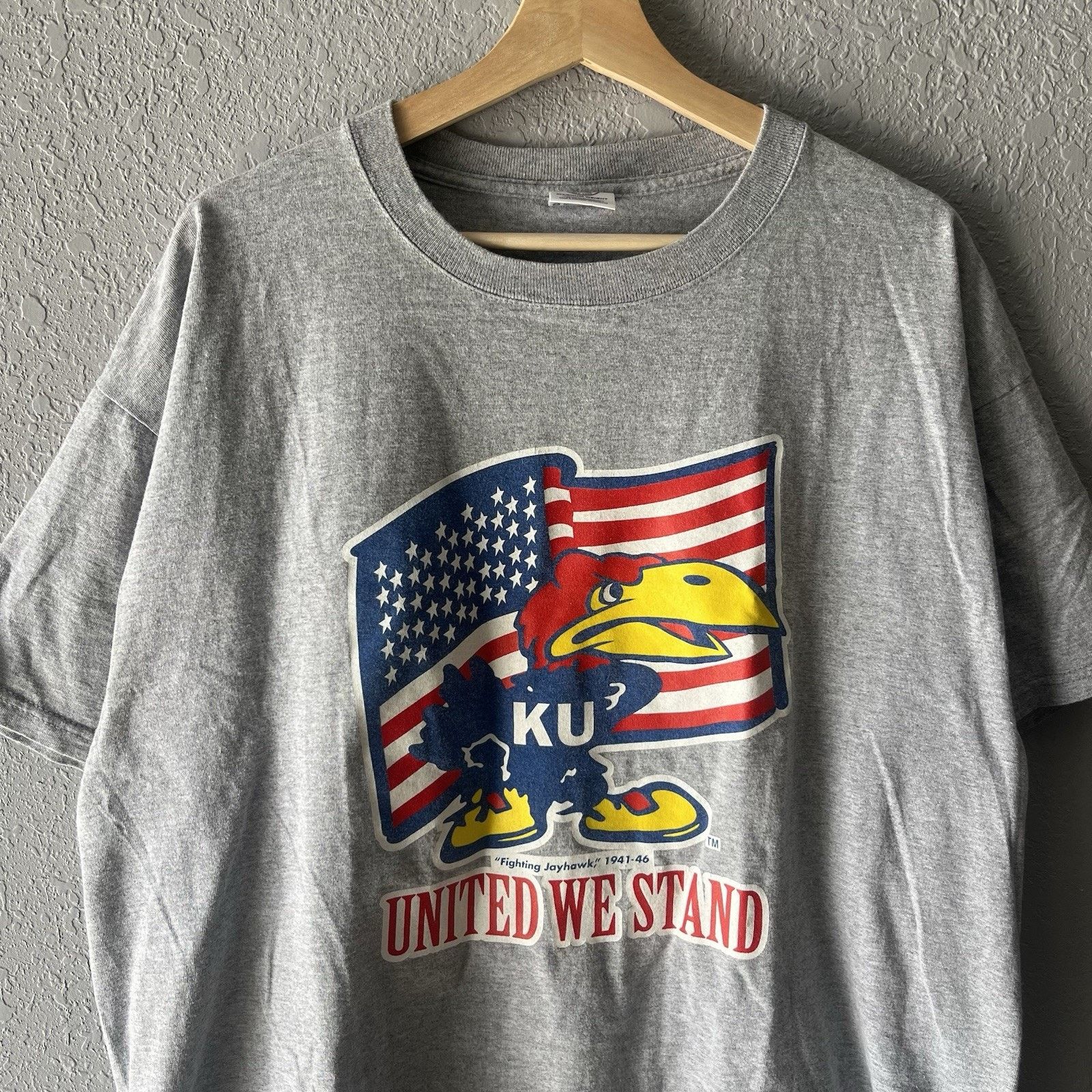 Delta Vintage KU Jayhawks United We Stand Delta Pro Weight Men’s Size US XL / EU 56 / 4 - 2 Thumbnail