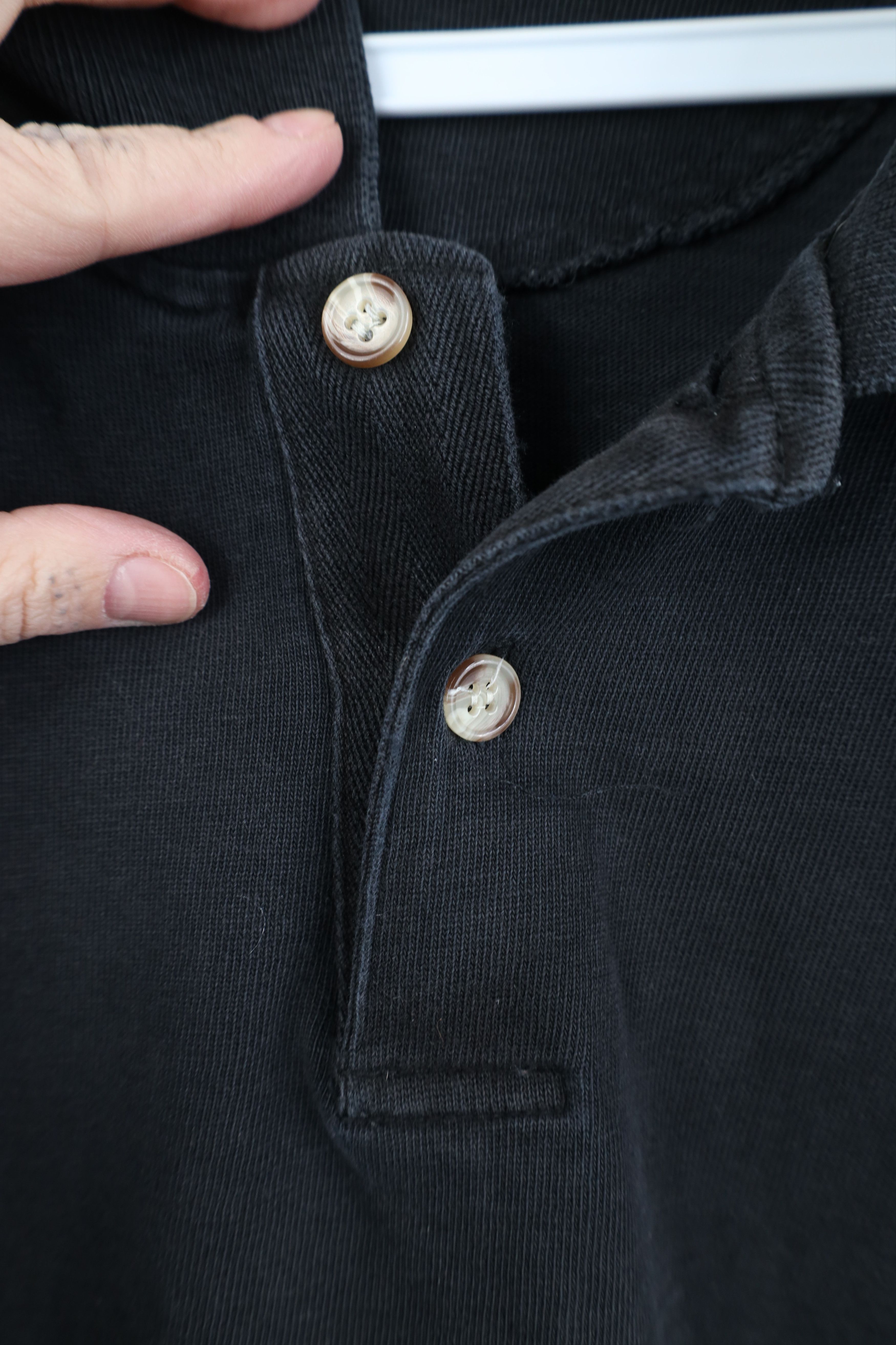 Vintage Vintage 90s Streetwear Ribbed Knit Long Sleeve Rugby Polo Size US XL / EU 56 / 4 - 6 Thumbnail
