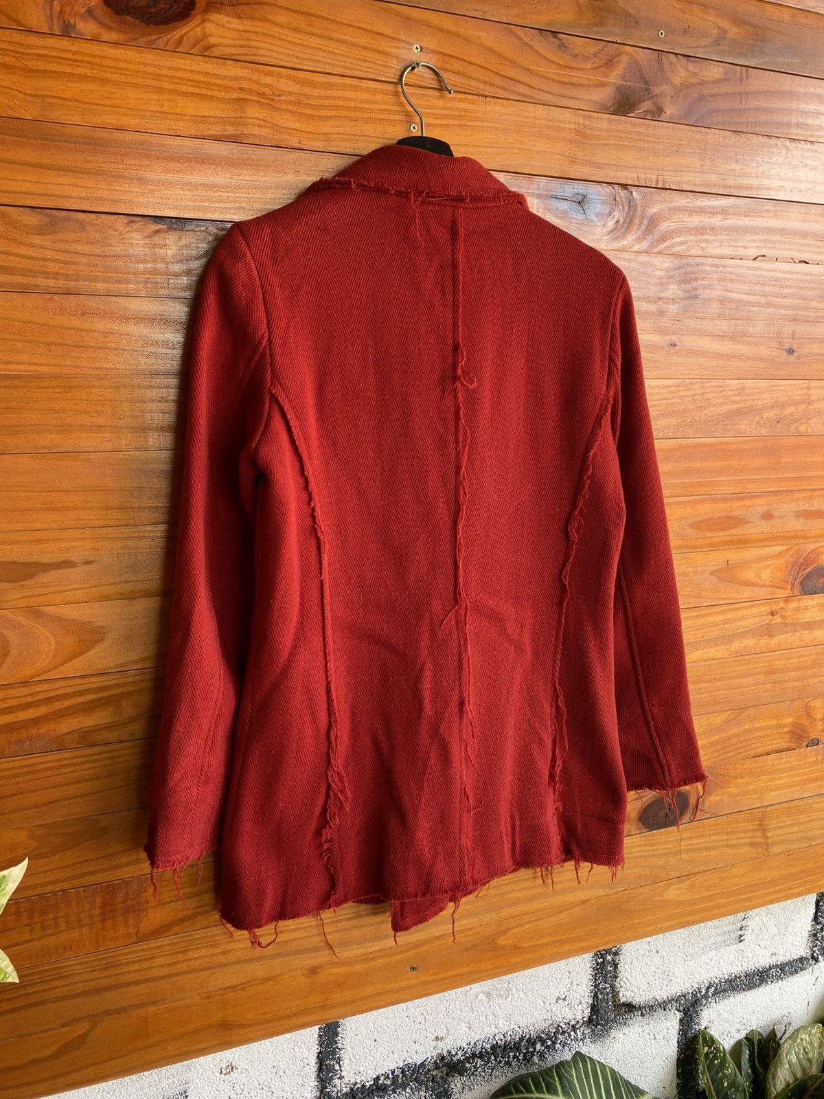 Hysteric Glamour Vintage Glamour Chic Distressed Red Double-Breasted Jacket Size M / US 6-8 / IT 42-44 - 18 Thumbnail