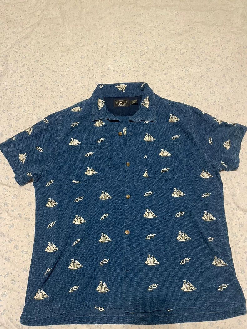 RRL Ralph Lauren RRL Ralph Lauren Hawaiian shirt short sleeved shirt Size US L / EU 52-54 / 3 - 1 Thumbnail
