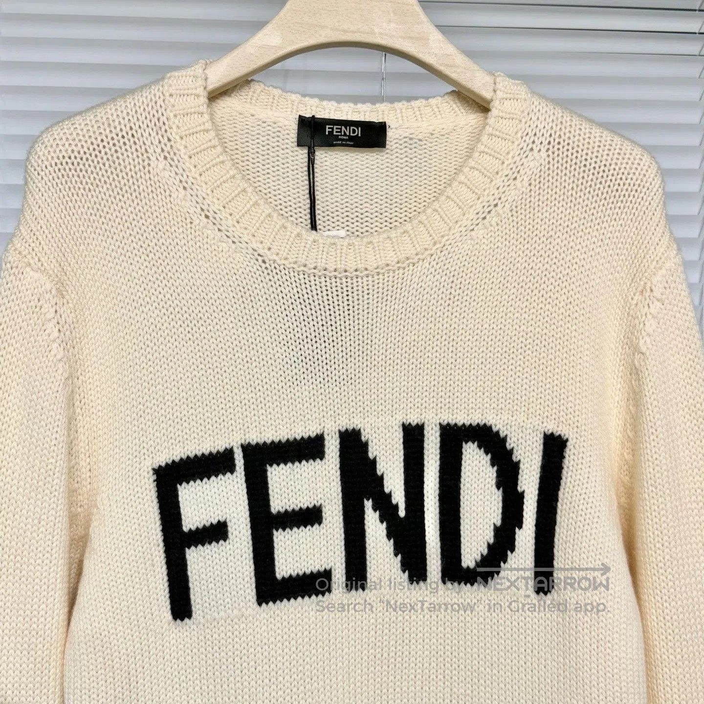 Fendi Fendi Embroidered Logo Knit Sweater. Size US L / EU 52-54 / 3 - 3 Thumbnail