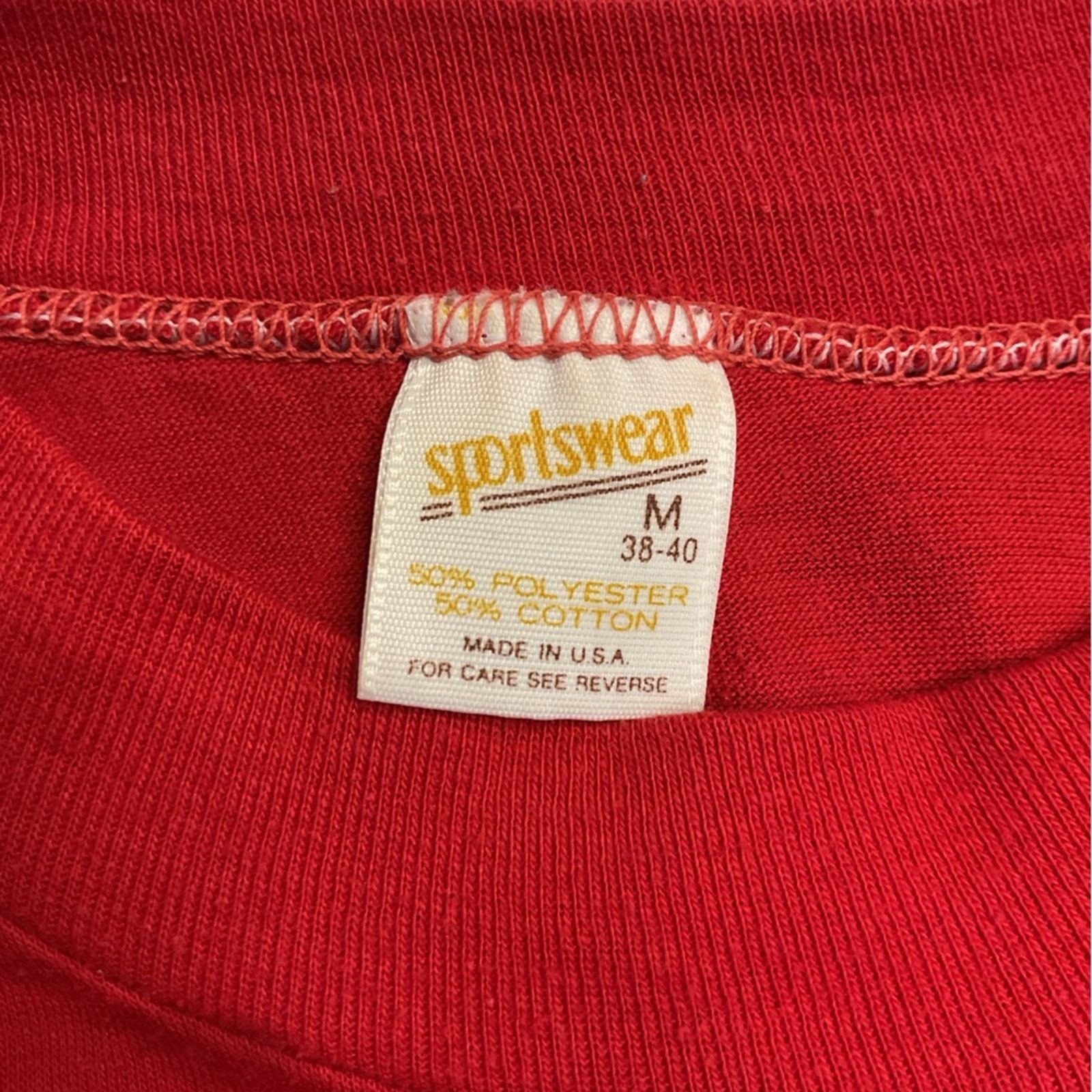 Vintage Vintage Sportwear “I Am Loved” Single Stitch Red T-Shirt Size US M / EU 48-50 / 2 - 3 Thumbnail