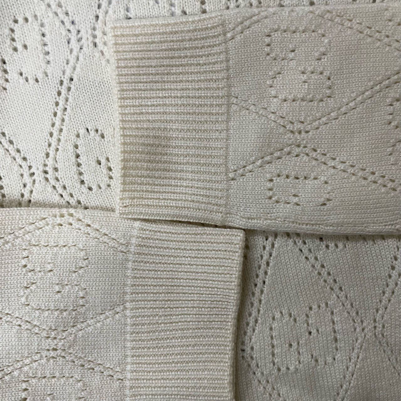 Gucci Gucci White full-print hollow sweater 2501-Nextarrow Size US M / EU 48-50 / 2 - 4 Thumbnail