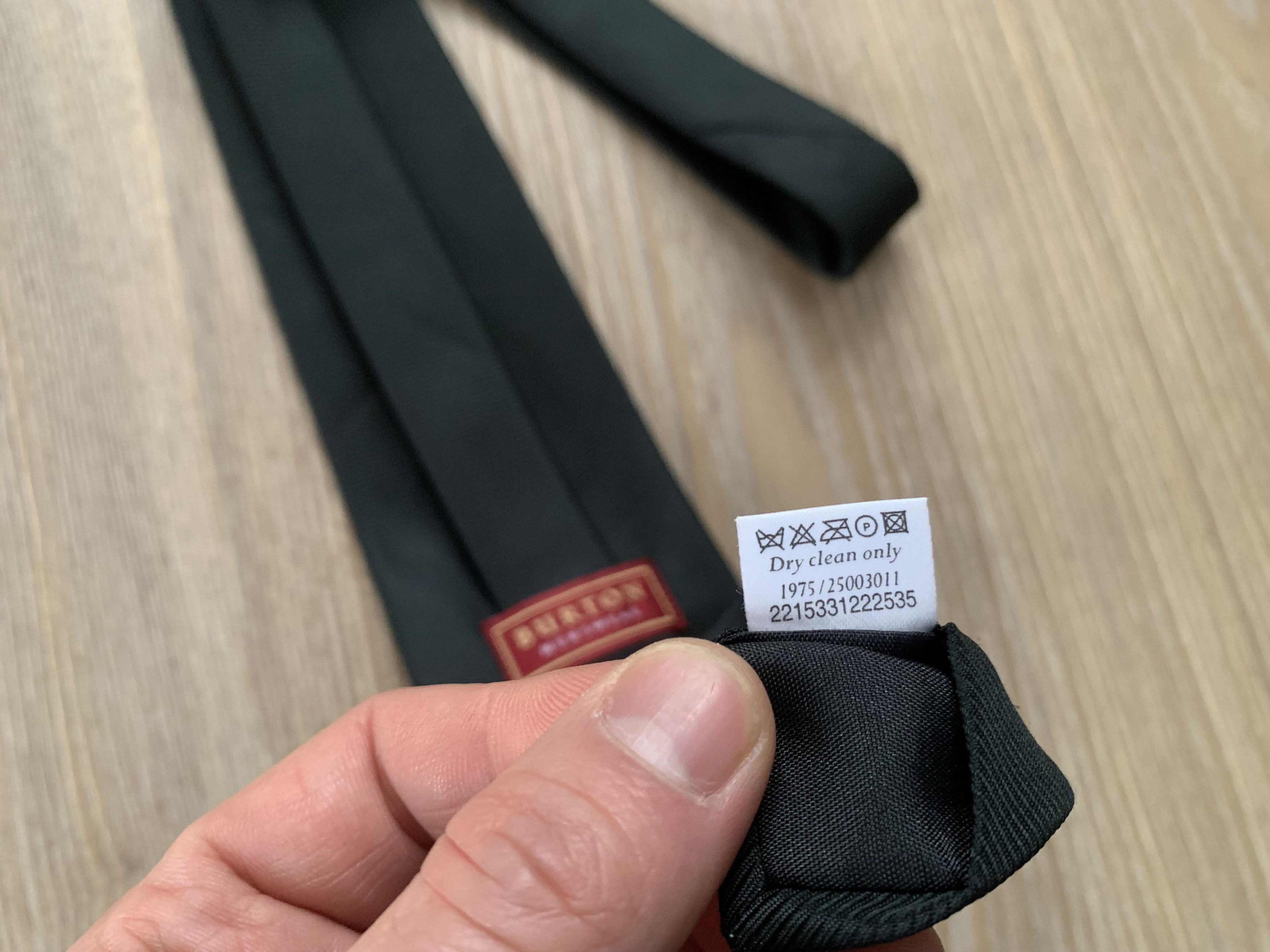 Burton Burton Black Classic Tie Size ONE SIZE - 7 Thumbnail
