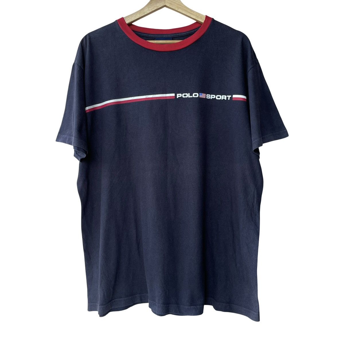 Ralph Lauren Sport Ralph Lauren Polo Sport RL Ringer Collar Logo Tee Size US M / EU 48-50 / 2 - 1 Thumbnail