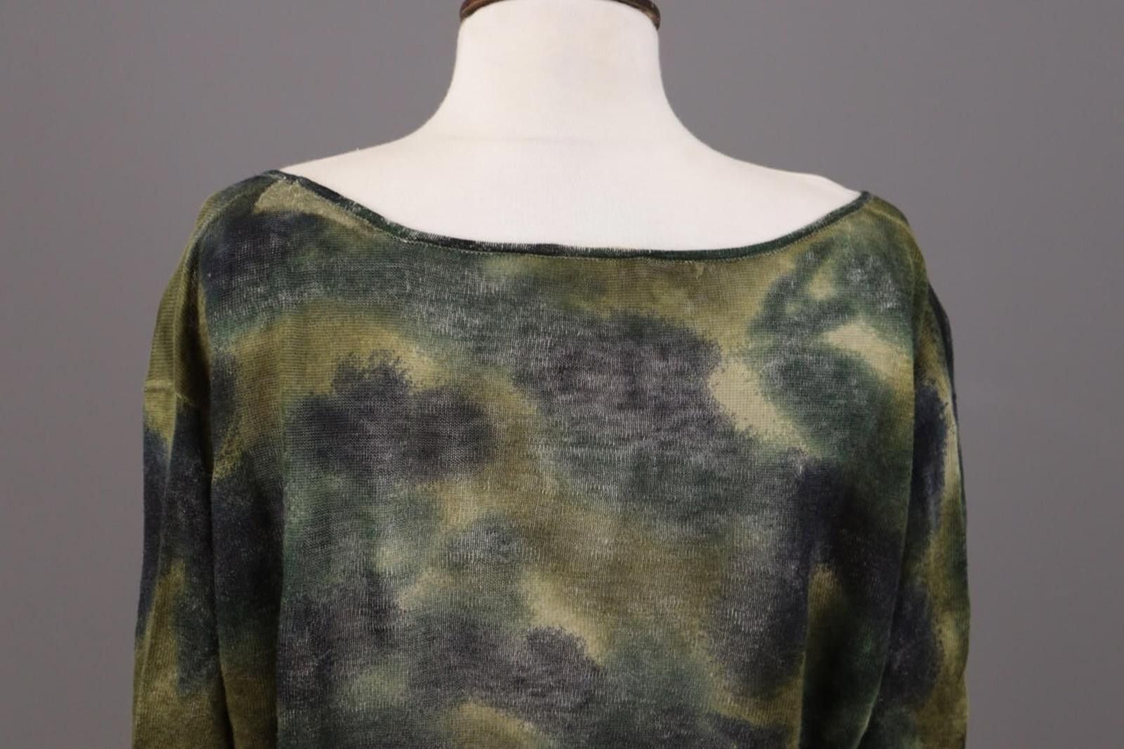 Designer BA&SH Multicolor Printed Linen Knit Top Blouse Size 1 Size M / US 6-8 / IT 42-44 - 9 Thumbnail
