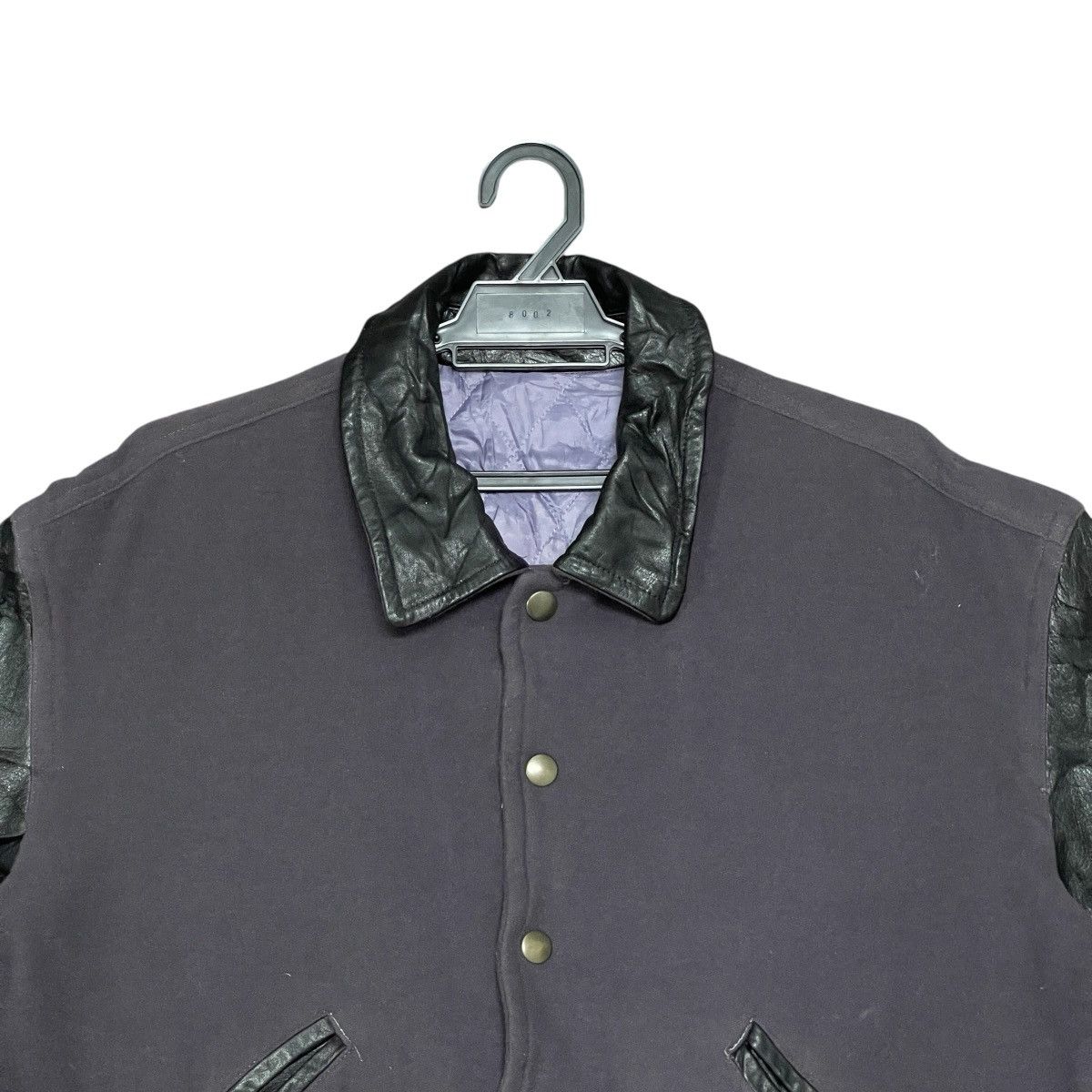 JUN MEN Vintage Junmen Wool Varsity Bomber Jacket, Leather Sleeves Size US XXL / EU 58 / 5 - 17 Thumbnail