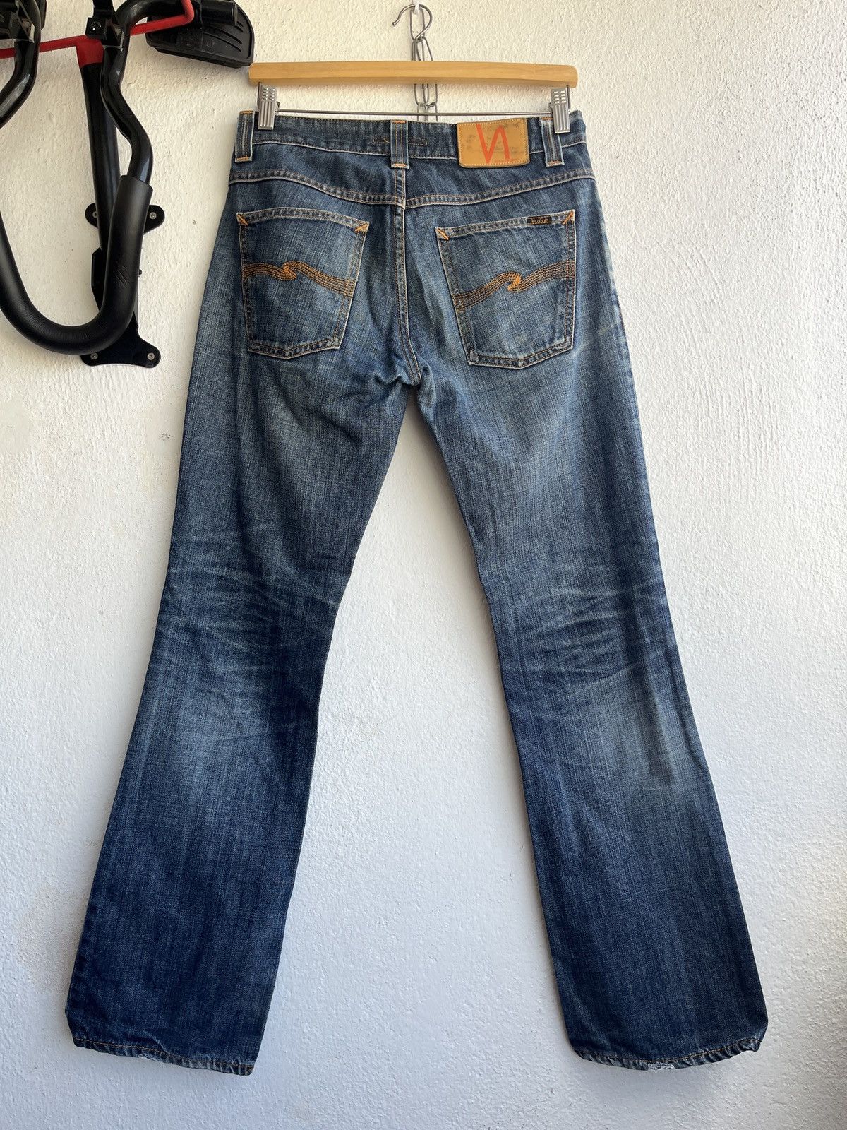 Nudie Jeans DISTRESSED NUDIE JEANS BOOTCUT OLA RIPPED KNEE JAPAN Size US 30 / EU 46 - 2 Thumbnail