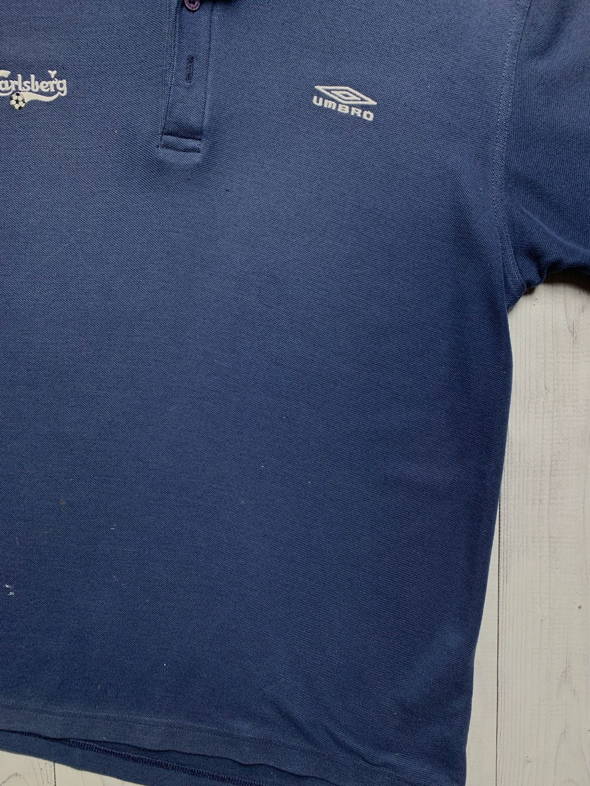 Umbro × Vintage Vintage Umbro polo soccer polo Carlsberg size L Size US L / EU 52-54 / 3 - 4 Thumbnail