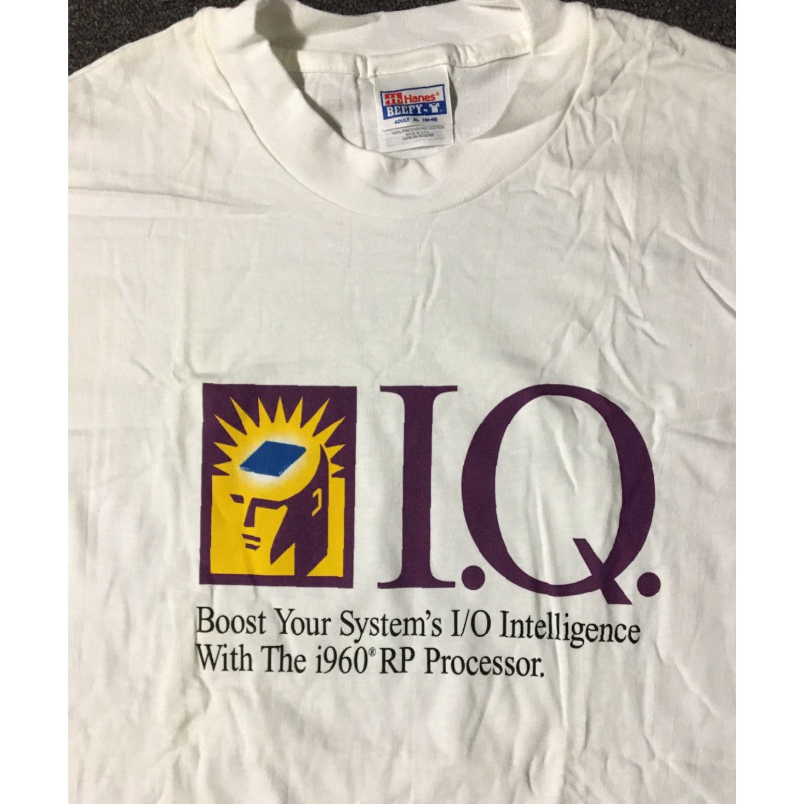 Vintage VINTAGE Intel i960 Promo Shirt XL White Men T-Shirt Size US XL / EU 56 / 4 - 5 Thumbnail