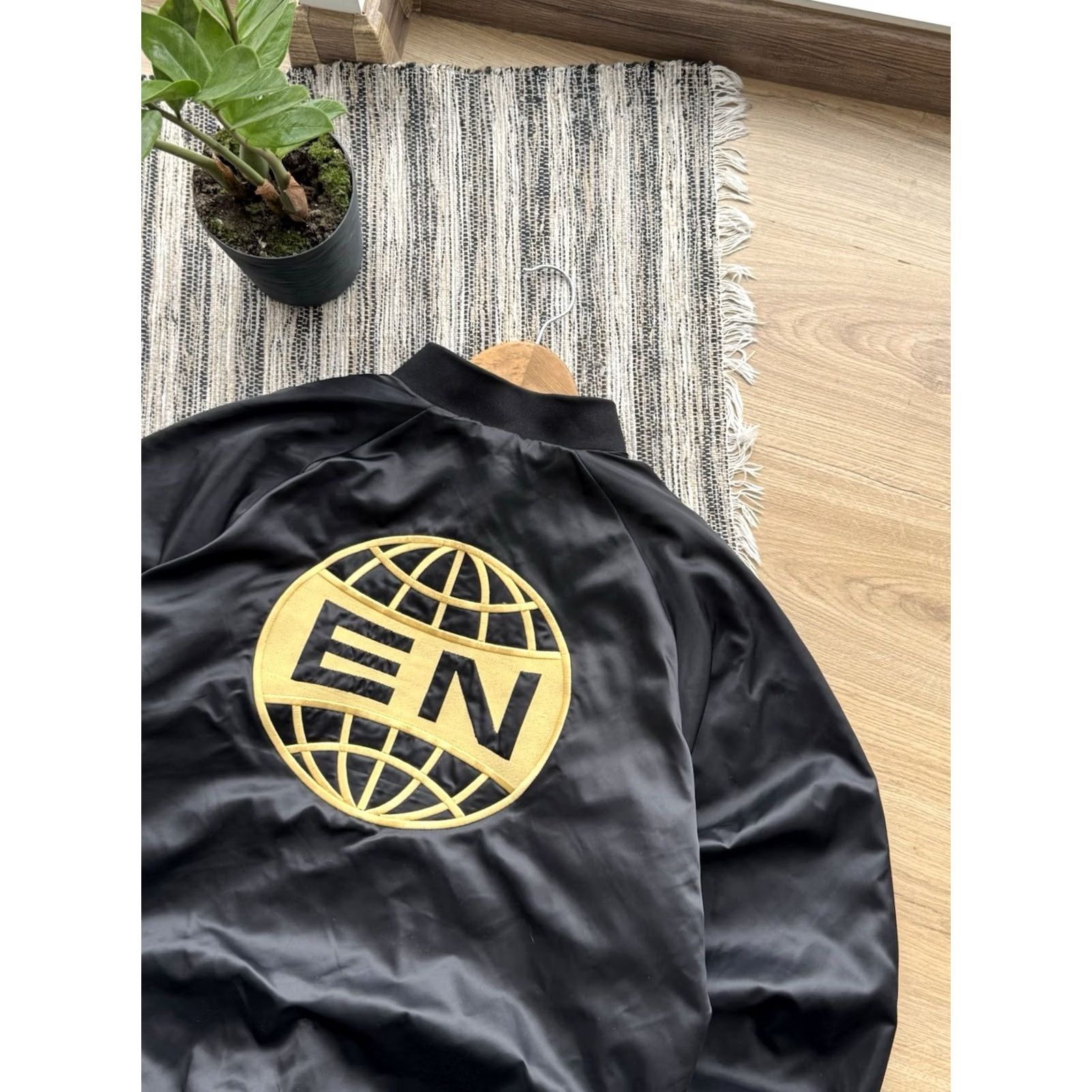 Logo 7 VINTAGE Cardinal Bomber Jacket Men M Black Logo 90s Streetwear City USA Designer Size US M / EU 48-50 / 2 - 4 Thumbnail