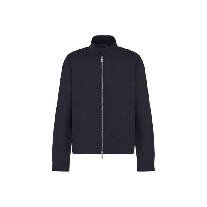 Dior Dior Dior Men's Blue Zip Collar Jacket 0079-2507 Size US L / EU 52-54 / 3 - 1 Thumbnail