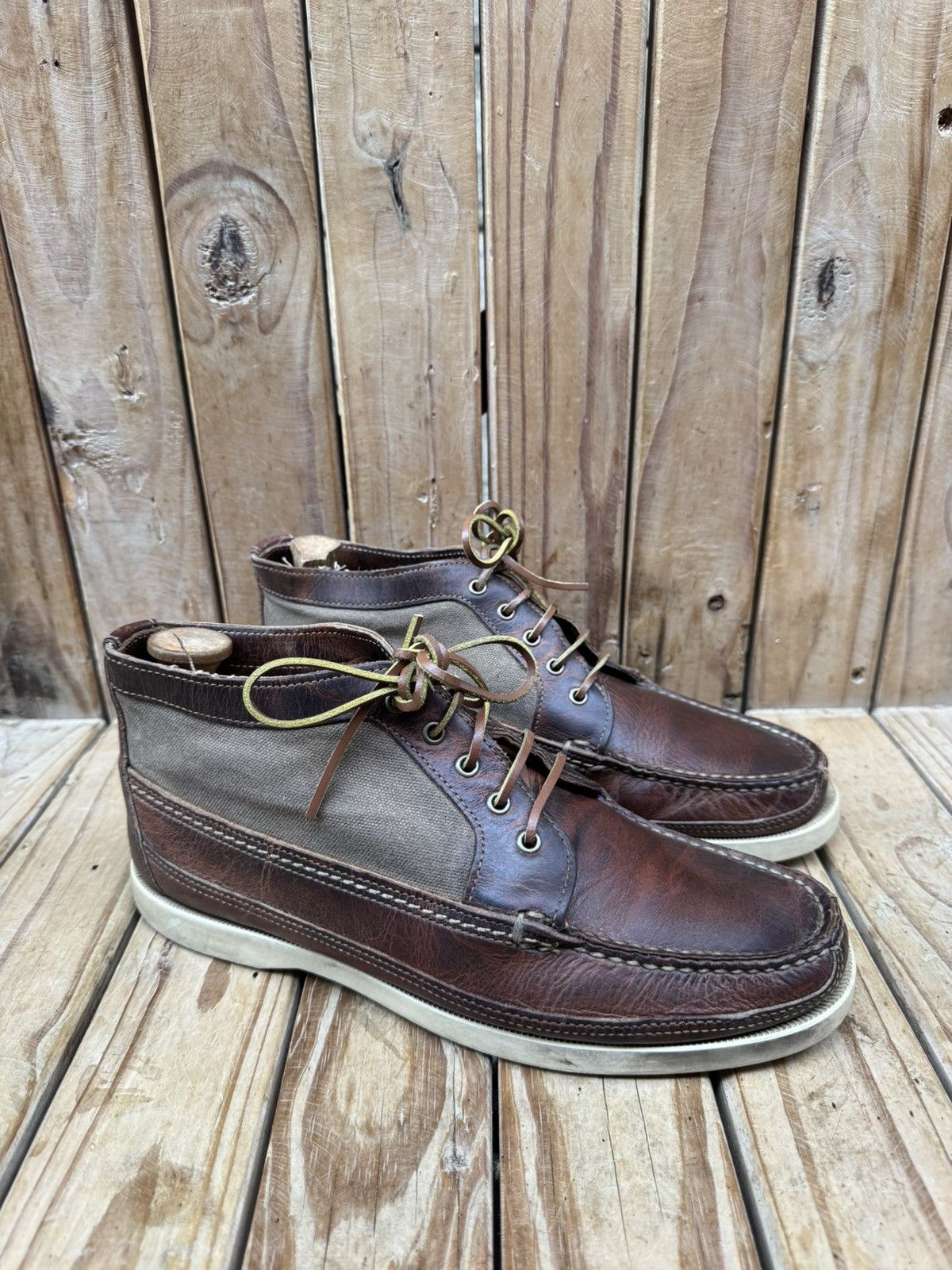 Red Wing Red Wing 9190 waxed Canvas leather chukka boots US 9 E UK 8 Size US 9 / EU 42 - 2 Thumbnail