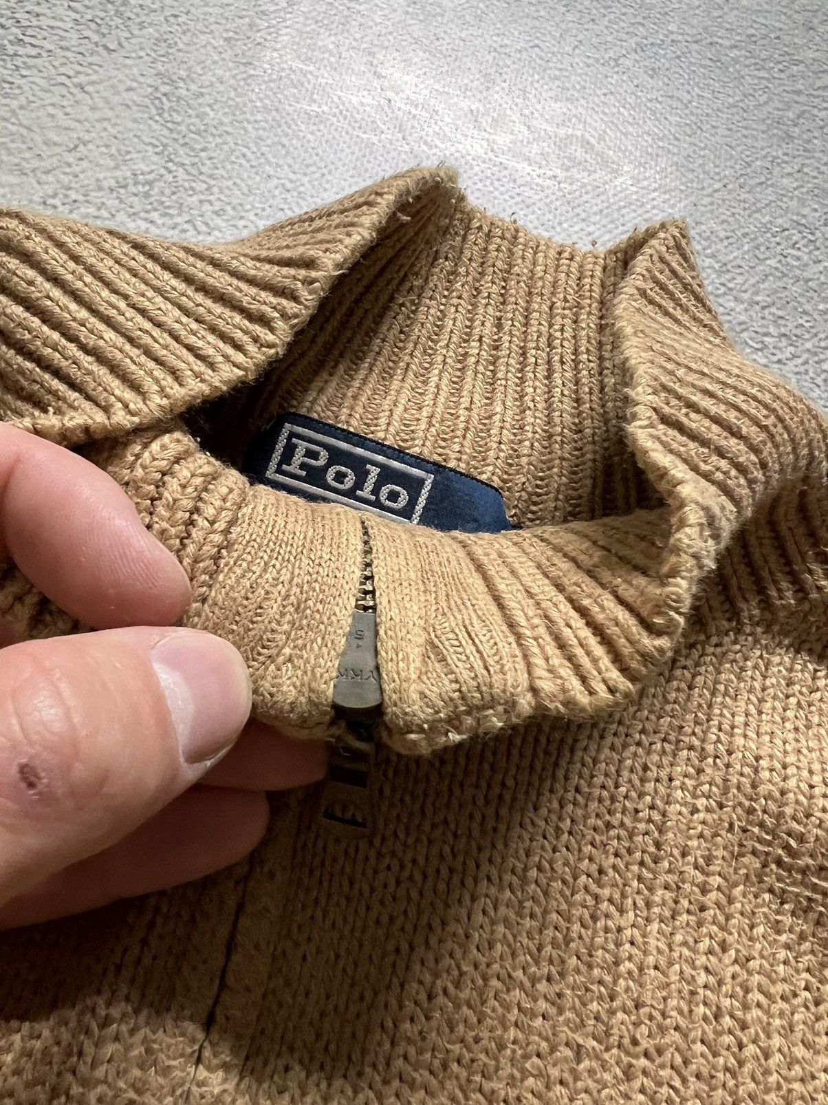 Vintage Vintage Y2k 💛 Polo By Ralph Lauren 1/4 Zip Sweater 90’s Size US XXL / EU 58 / 5 - 5 Thumbnail