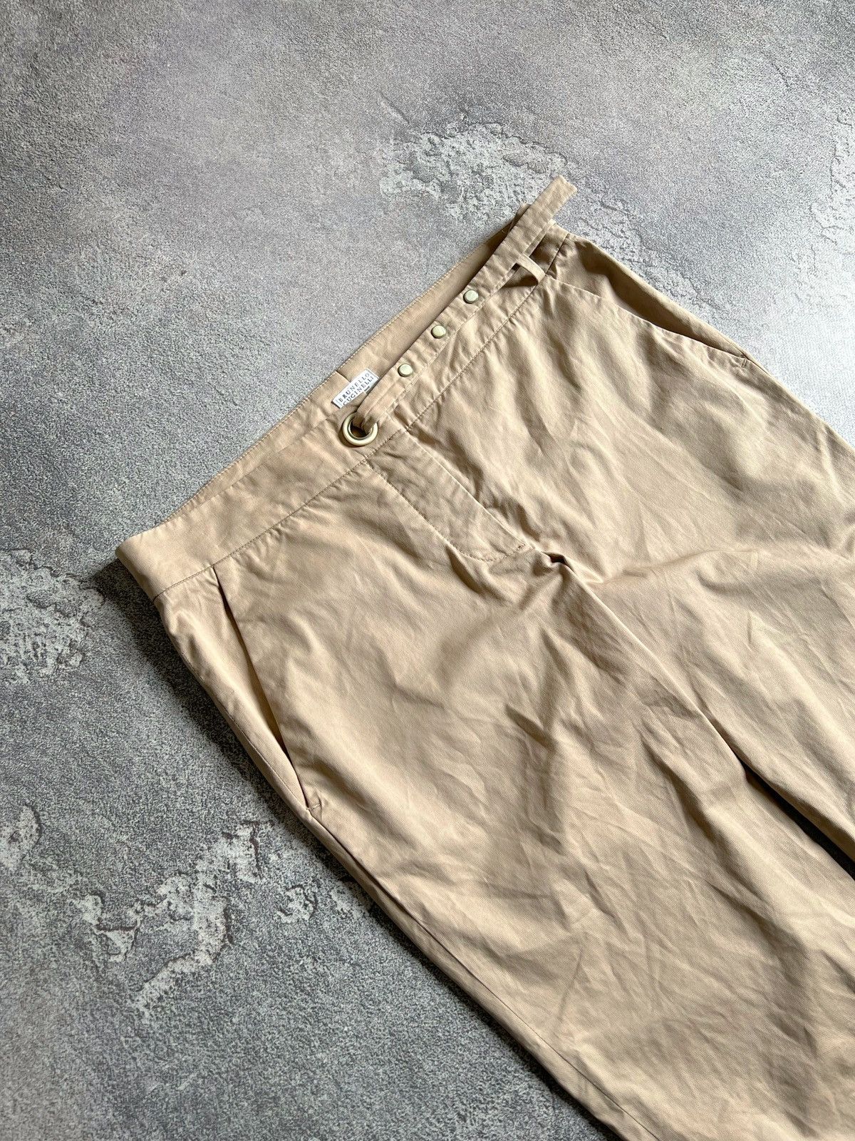 Brunello Cucinelli Brunello Cucinelli Women’s Belt Straight Leg Pants Size 44 Size 30" / US 8 / IT 44 - 2 Thumbnail