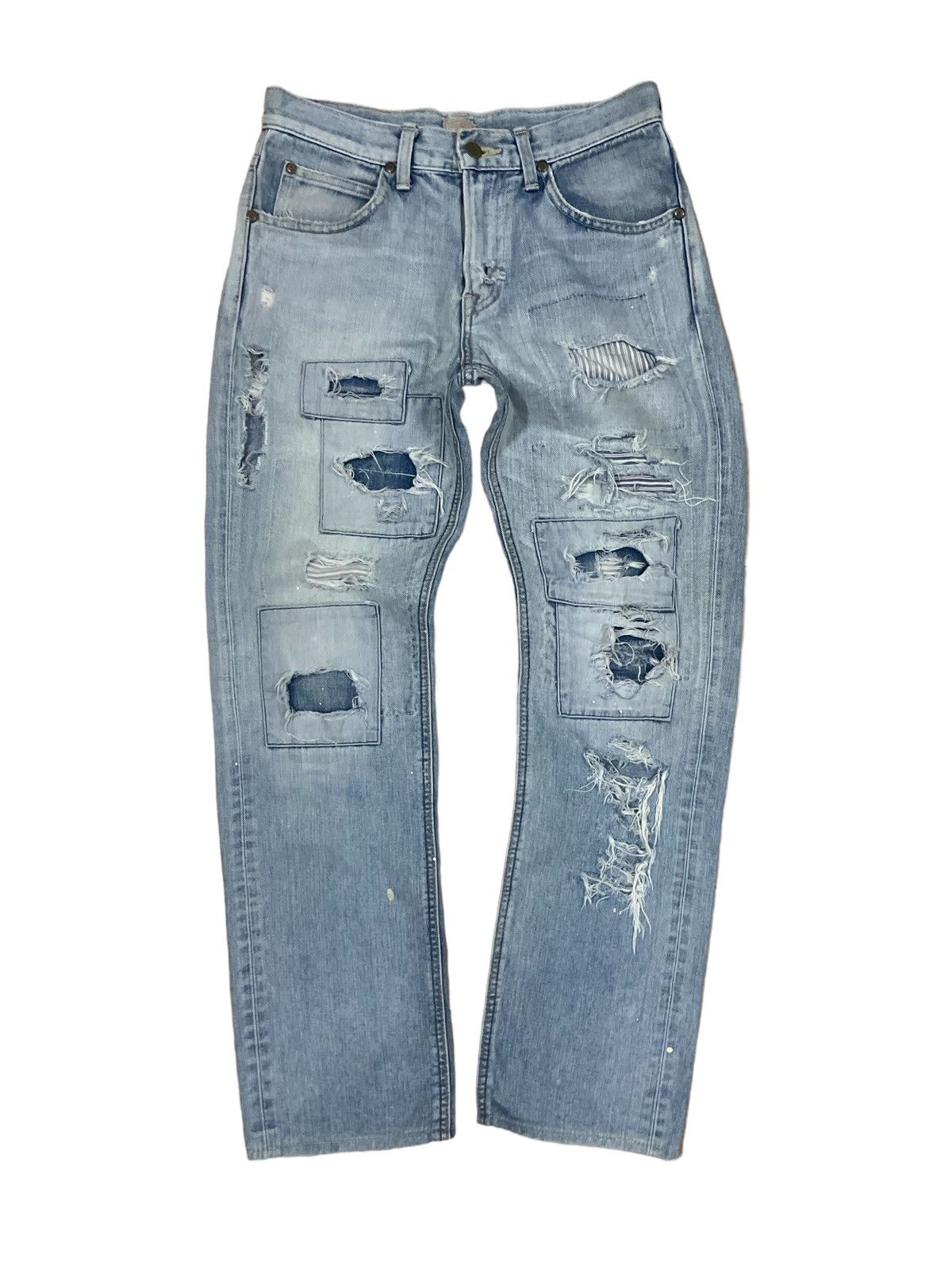Lee Vintage 90s Lee Cowboy Rider Sanforized Boro Sishoko Jeans Size US 29 - 5 Thumbnail