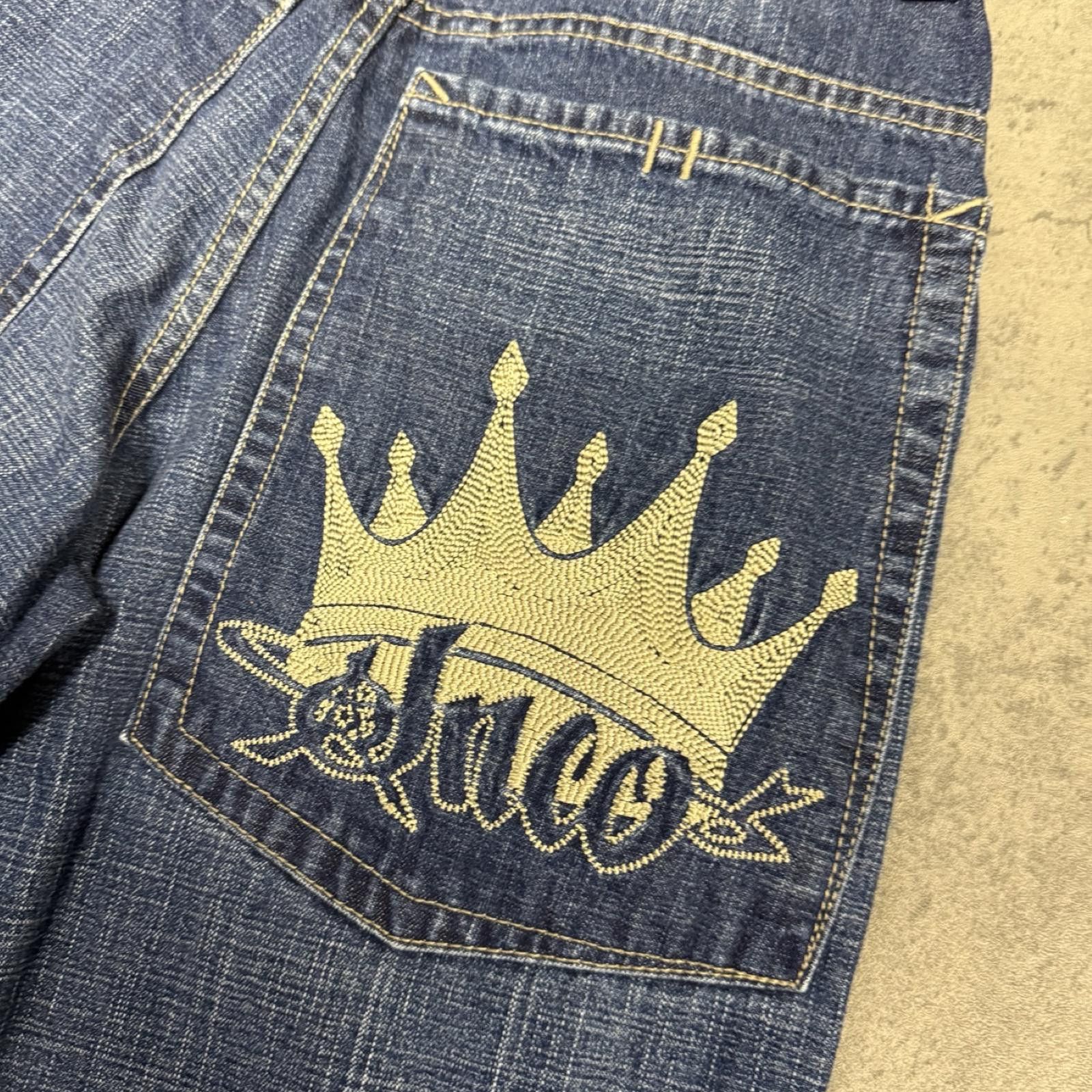 JNCO Y2K JNCO Crown Jeans -- 29 x 30 -- Size US 29 - 4 Thumbnail