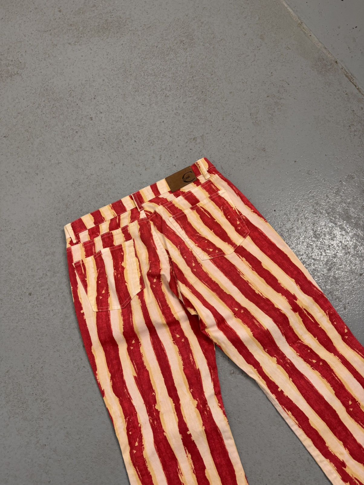 Just Cavalli Vintage Just Cavalli Stripe Overprinted Jeans Size 26" / US 2 / IT 38 - 14 Thumbnail