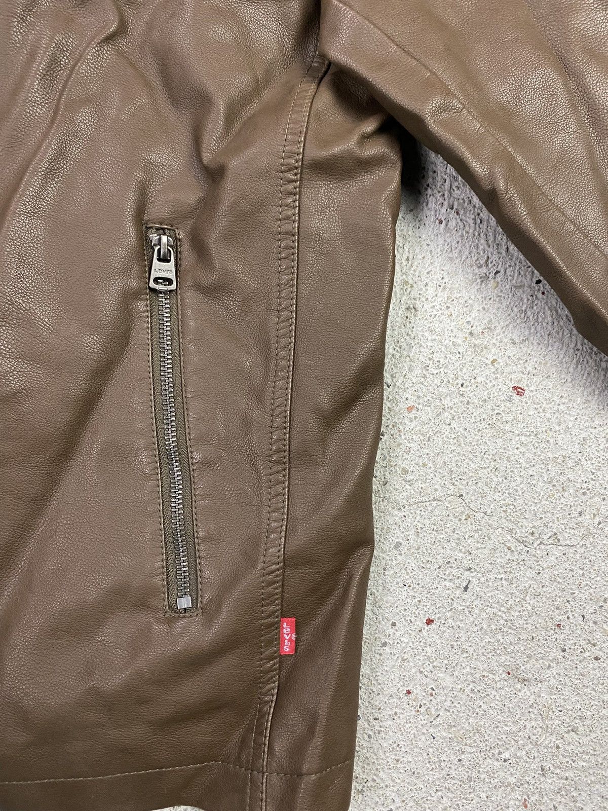 Levi's Levis eco leather brown jacket Size US XXL / EU 58 / 5 - 4 Thumbnail