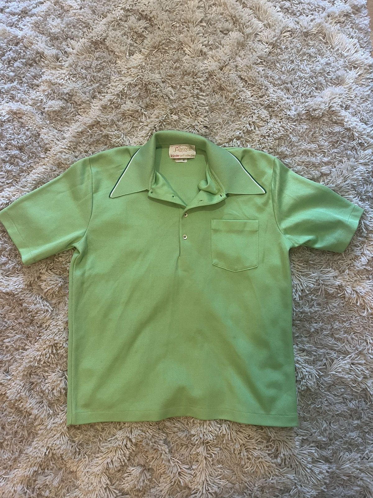 Jantzen Jantzen “3 Under Golf Collection” Green Polo Shirt Size US M / EU 48-50 / 2 - 1 Thumbnail