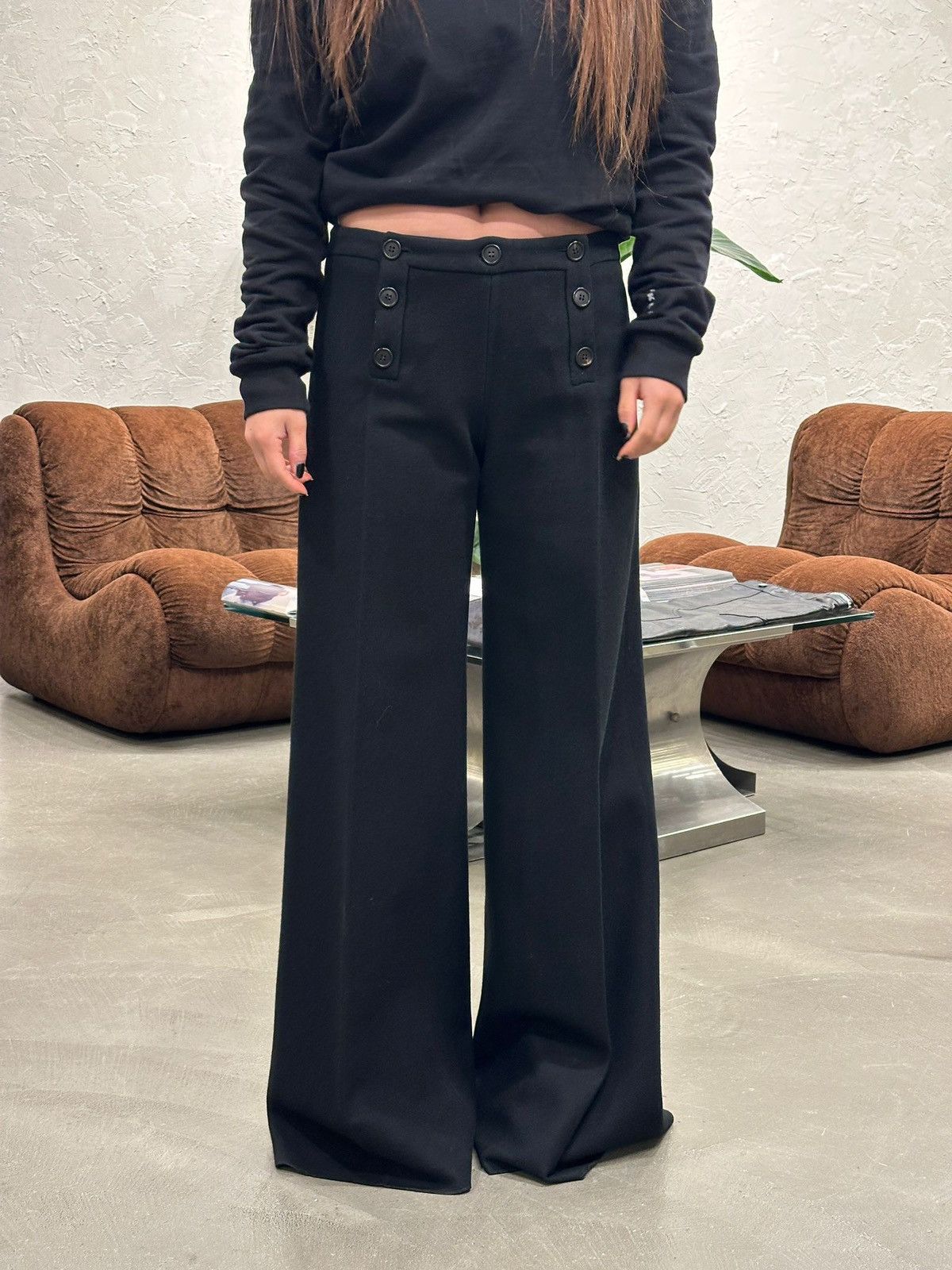 Alexander McQueen 1990s Alexander McQueen buttons up sailor pants Size US 31 - 2 Thumbnail