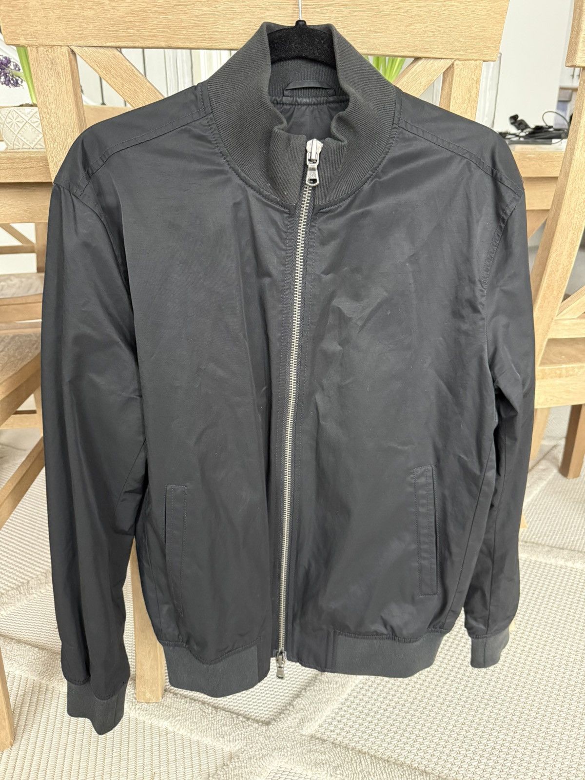 John Varvatos John Varvatos Black Bomber Jacket Size US M / EU 48-50 / 2 - 1 Thumbnail