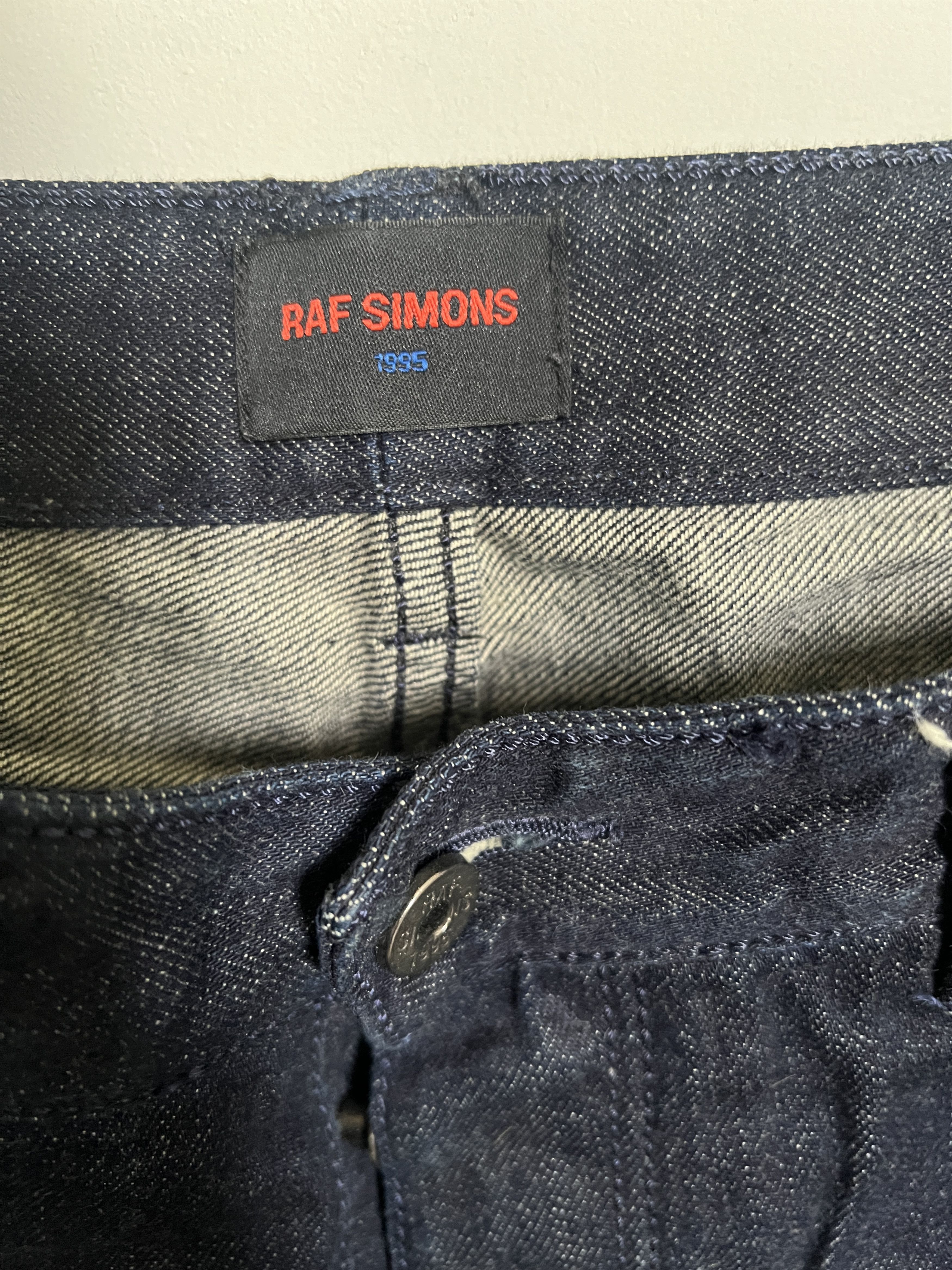 Raf Simons Raf Simons 1995 Dark Navy Denim Jeans Size US 32 / EU 48 - 3 Thumbnail