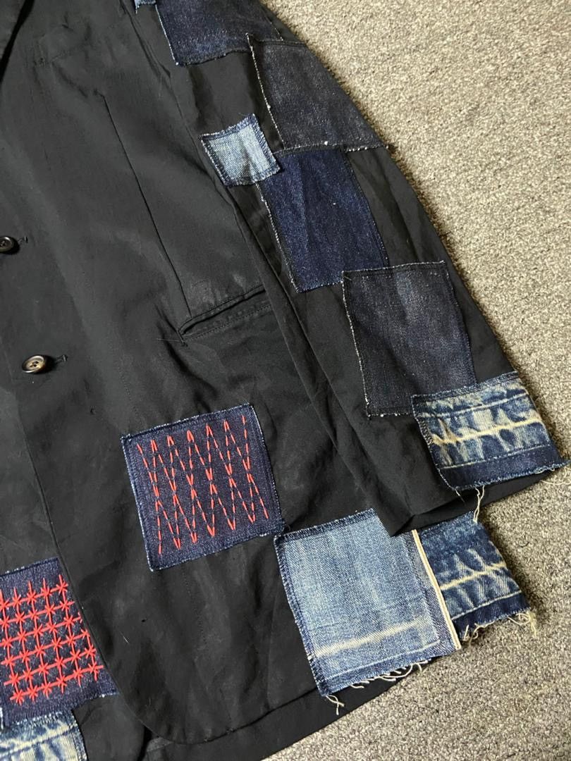 Yohji Yamamoto Yohji Yamamoto Pour Homme Patchwork Blazer (177) Size US S / EU 44-46 / 1 - 7 Thumbnail